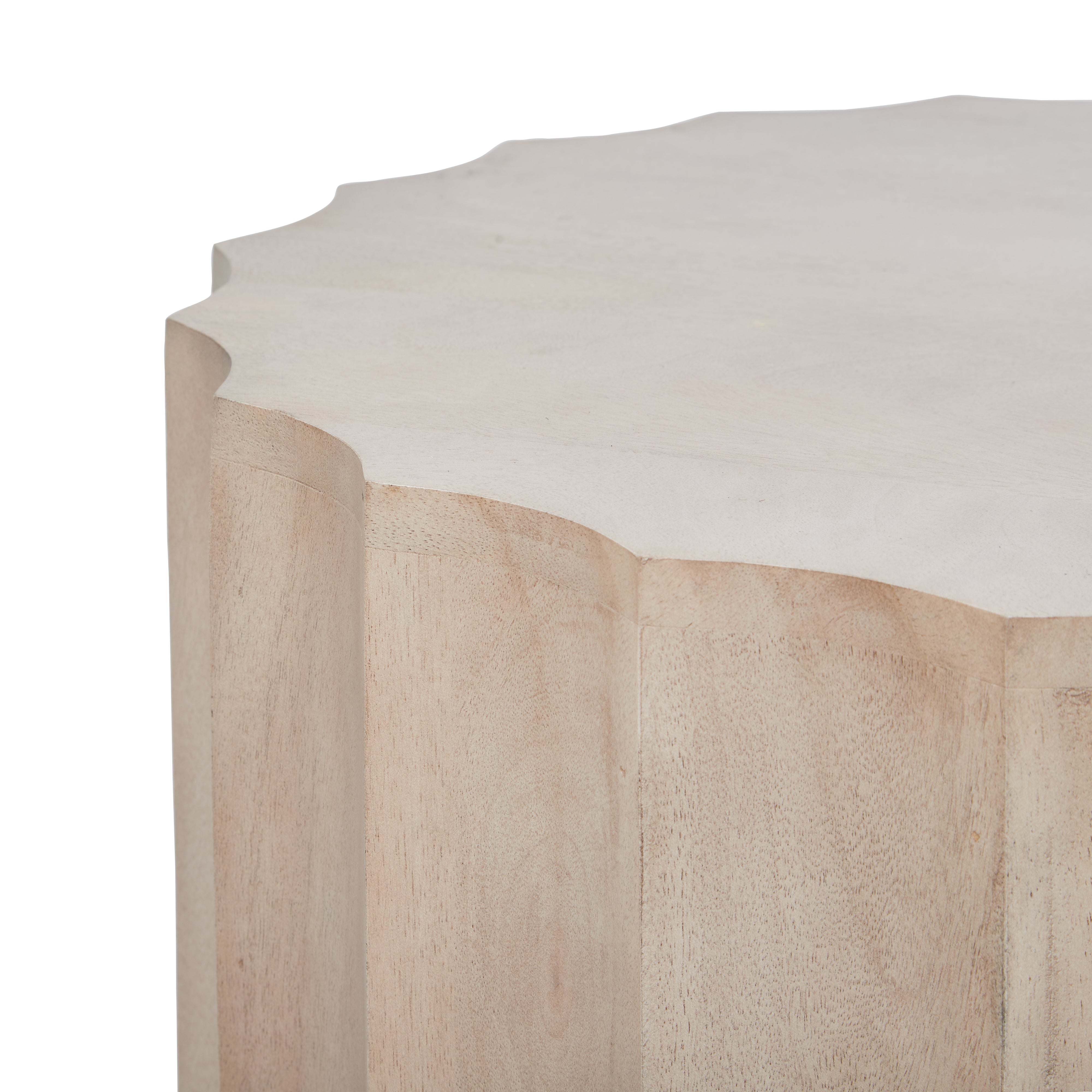 Amalfi Wyatt Side Table White Wash
