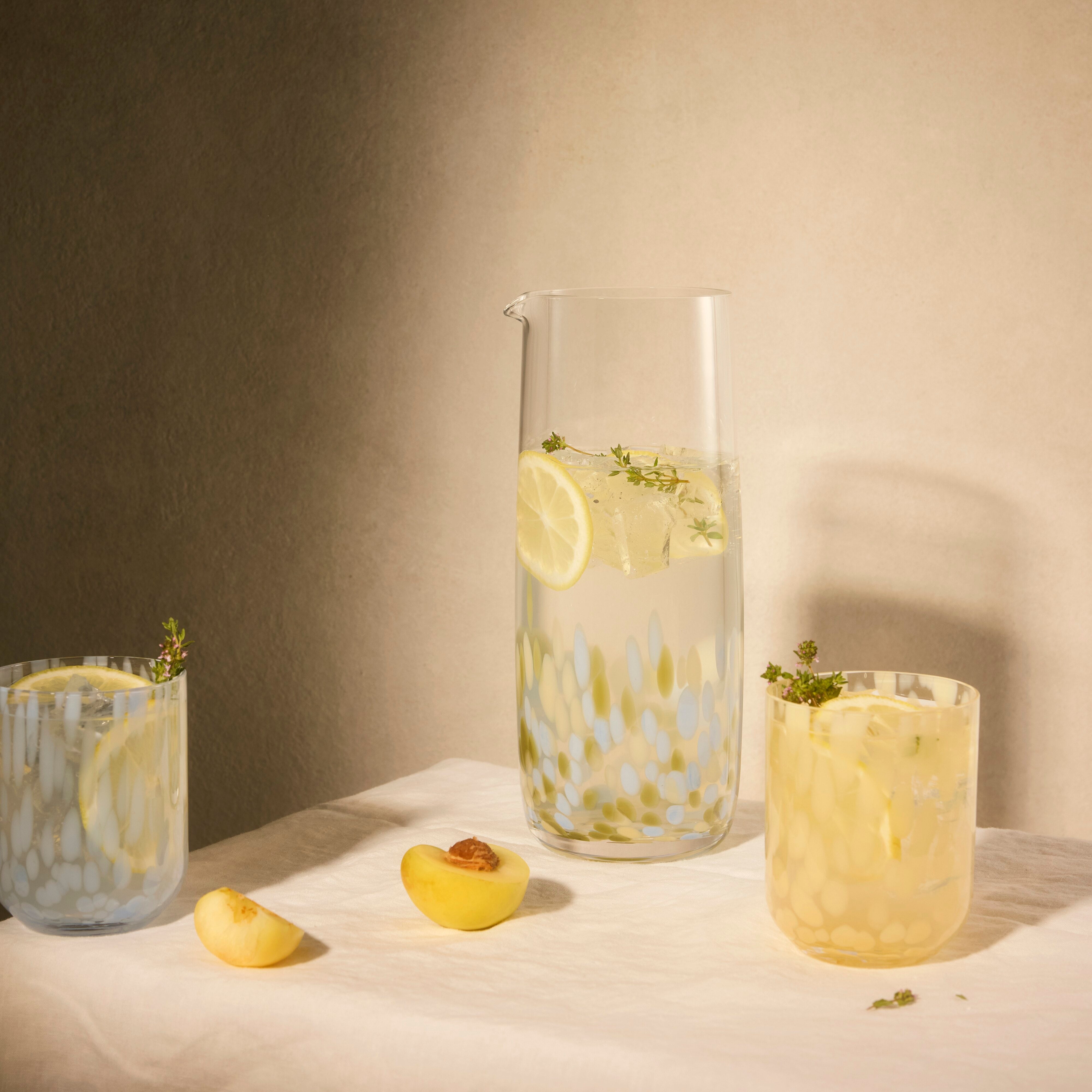 Davis & Waddell Calani Tumbler 4 Piece Set 8x8x10cm Ecru