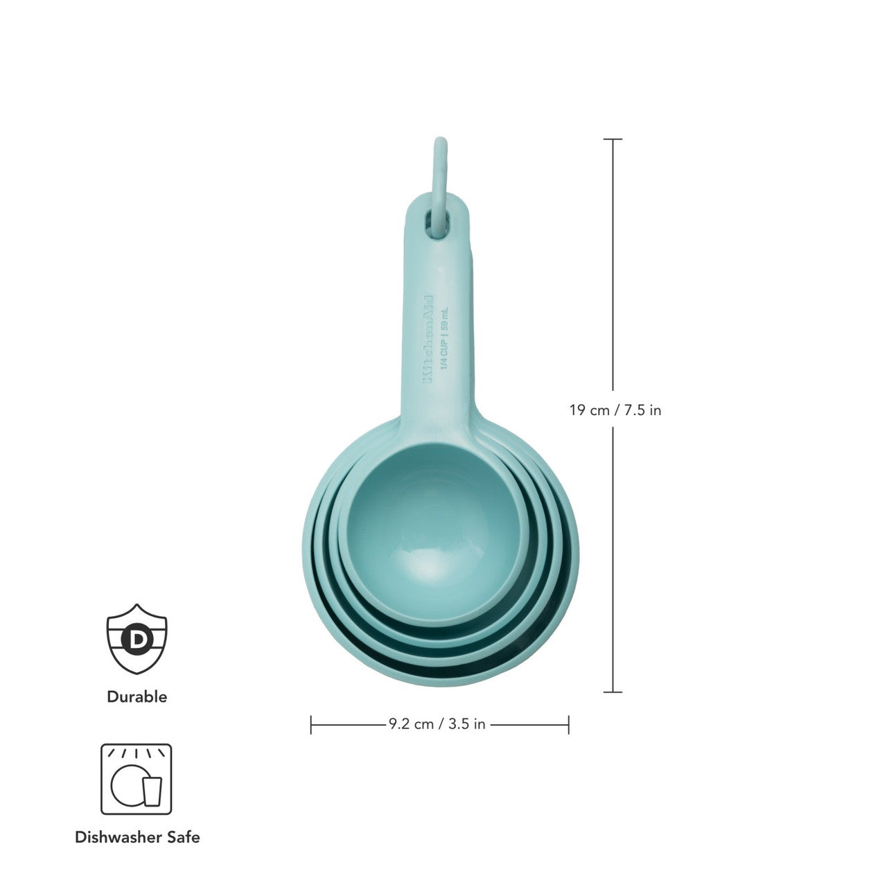 KitchenAid 4 Piece Measuring Cup Set (Mineral Water)