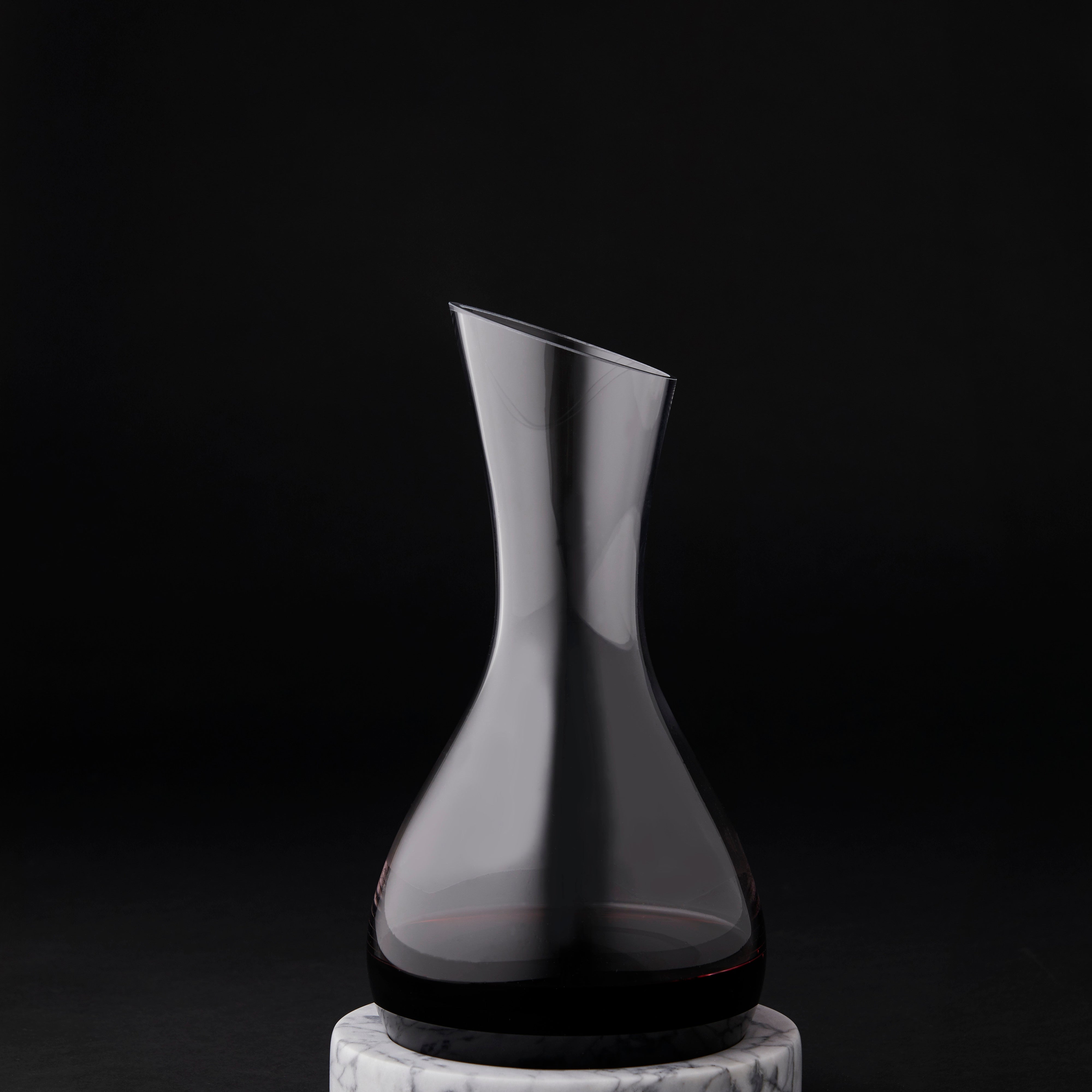 Davis & Waddell Nuvolo Marble Decanter Grey & Clear