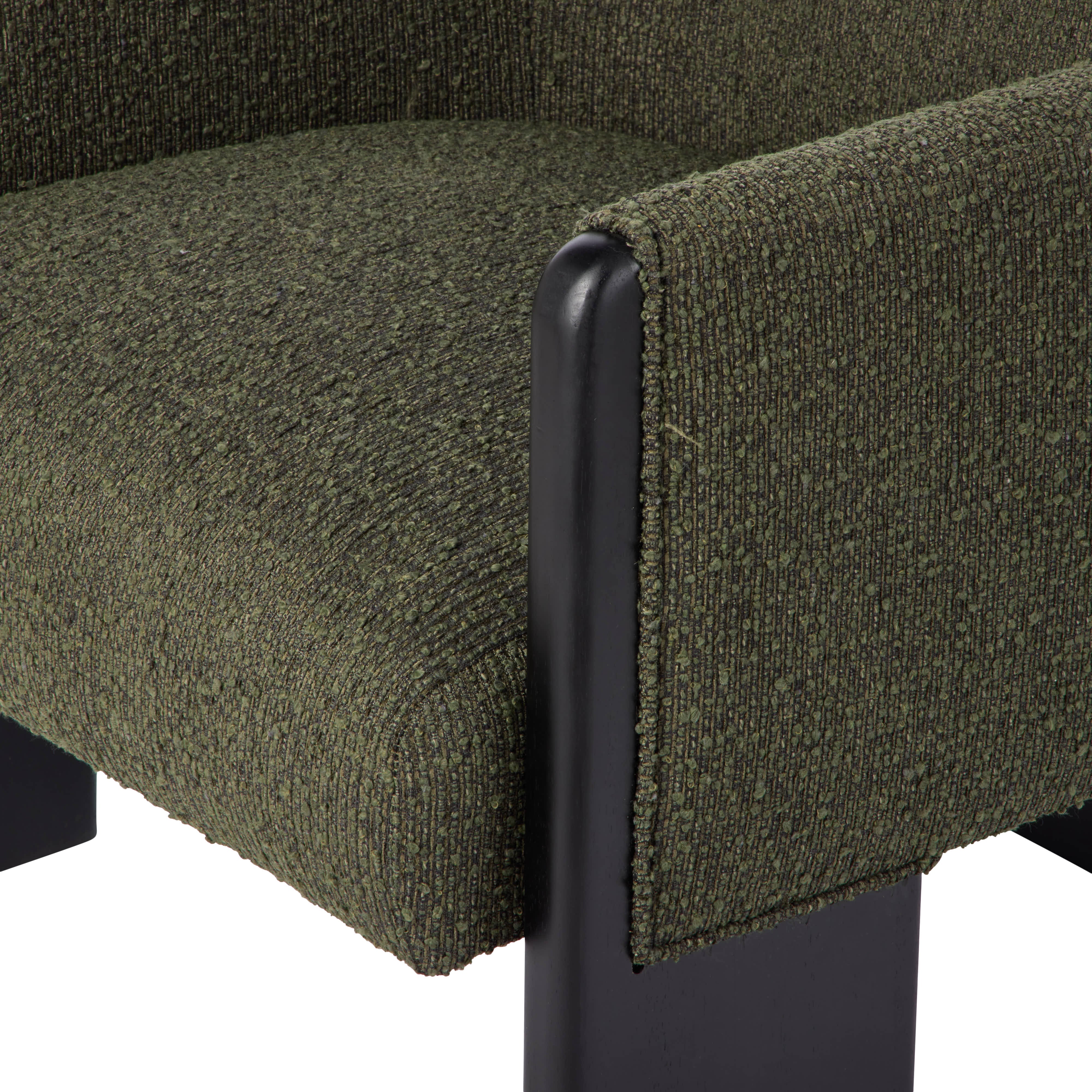 Amalfi Ollie Armchair Green & Black