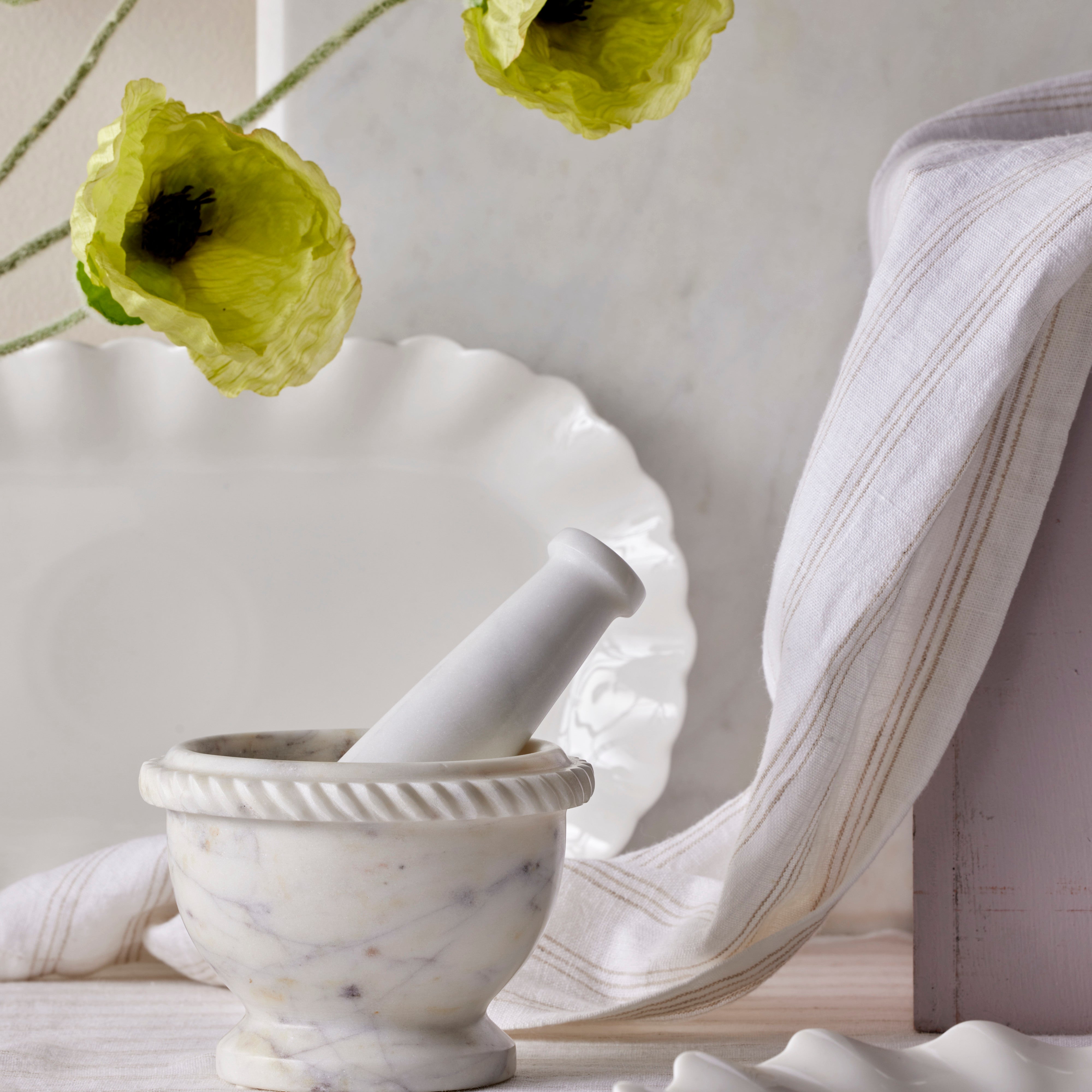 Society Home Margot Marble Mortar & Pestle