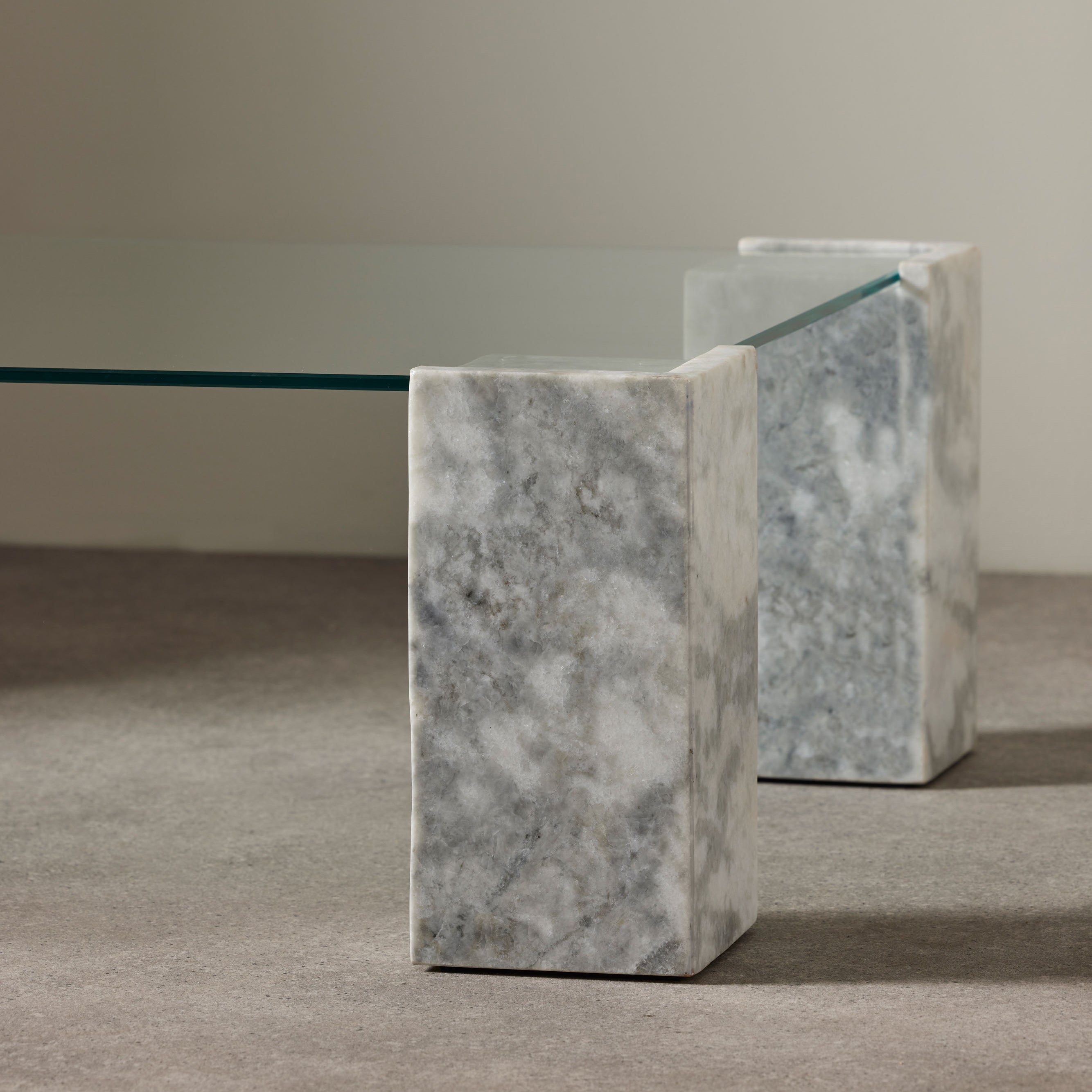 Grand Designs Lark Coffee Table Grey & Clear