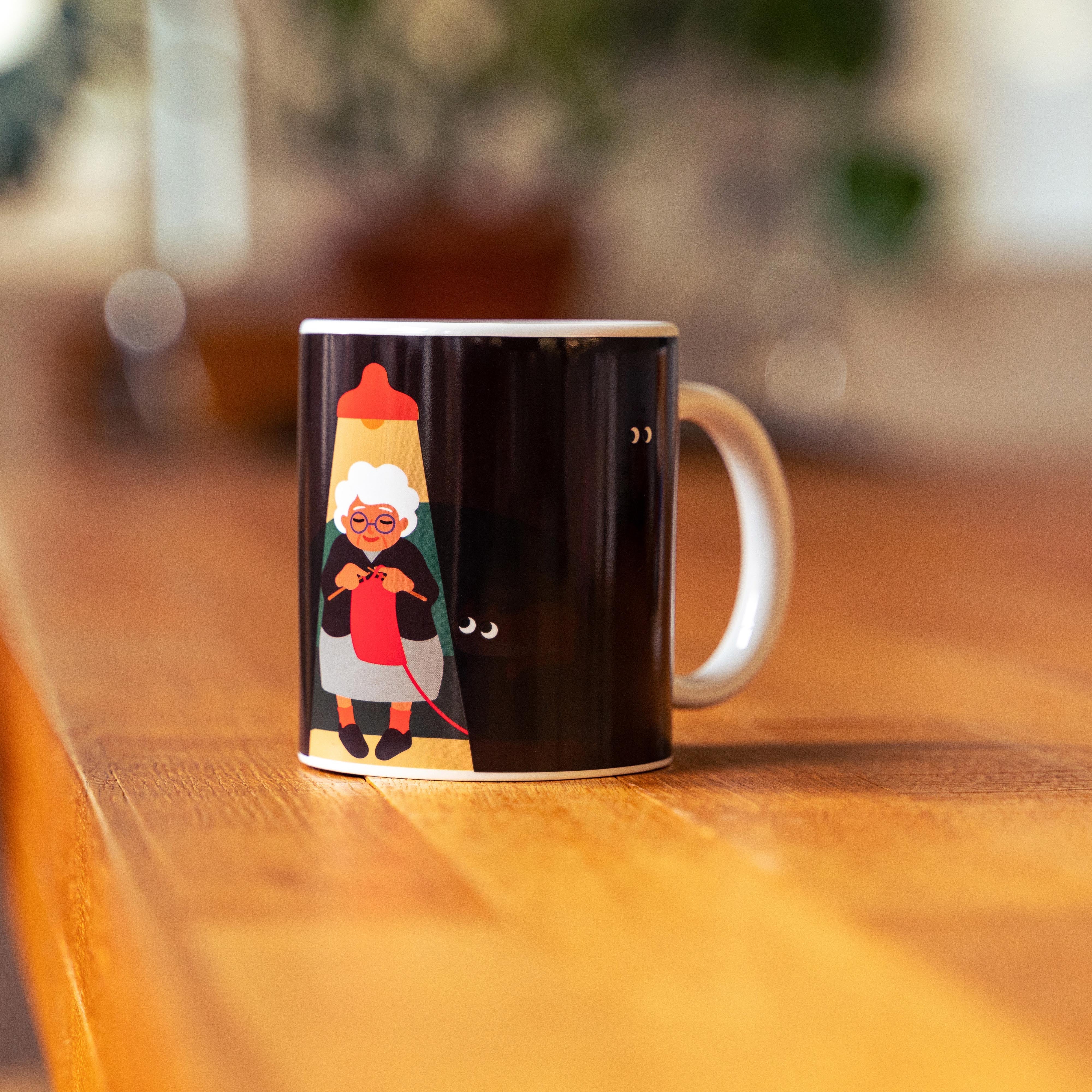 Kikkerland Cat Lady Morph Mug Multi-Coloured
