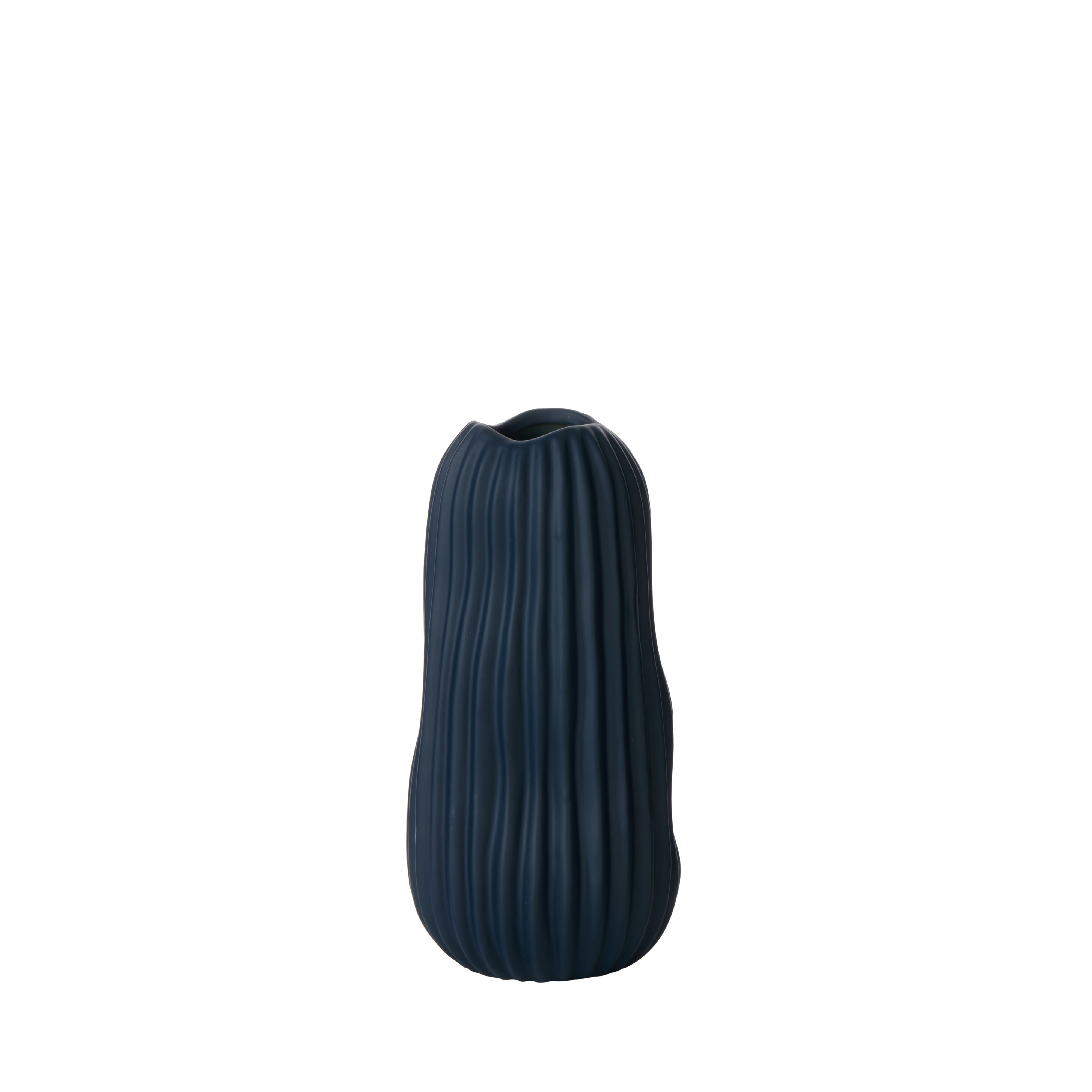 Rogue Lyra Vase Navy 15 x 30cm