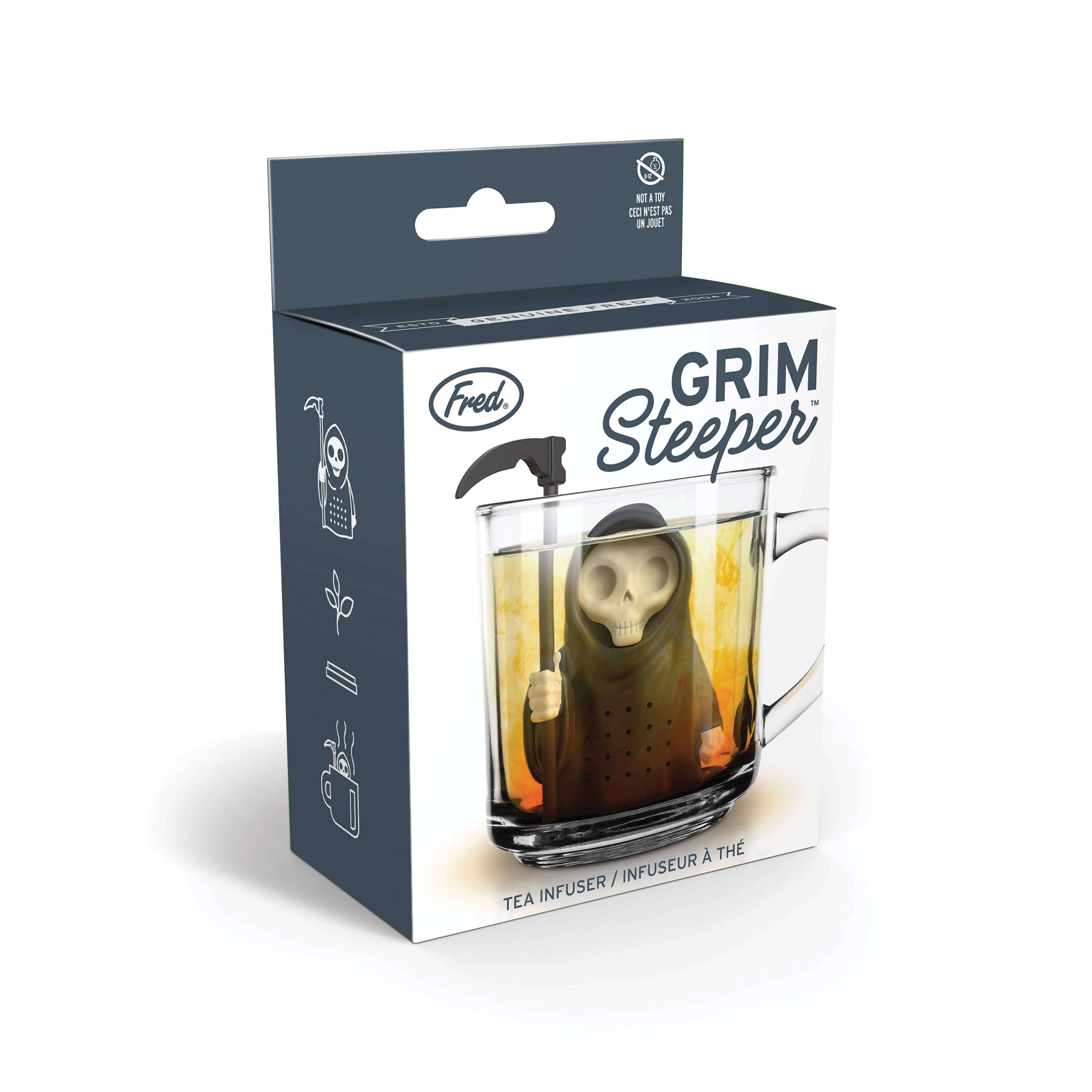 Fred Grim Steeper Tea Infuser Black & White