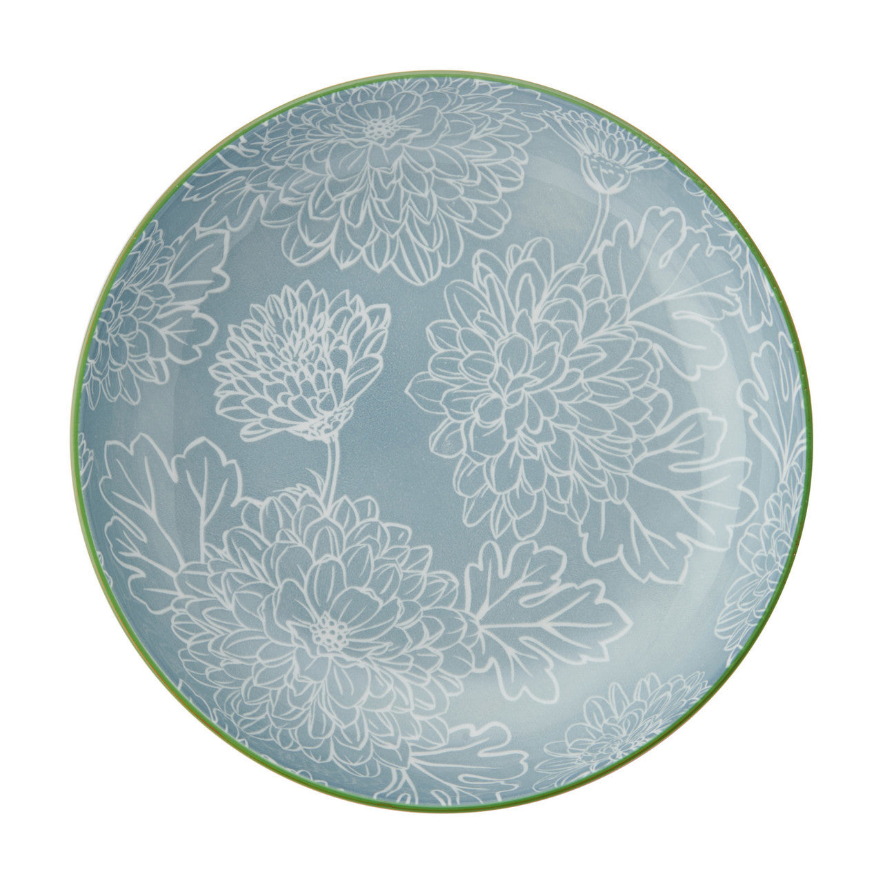 Mikasa Glazed Stoneware Coupe Bowl 21cm (Geometric Leaf)