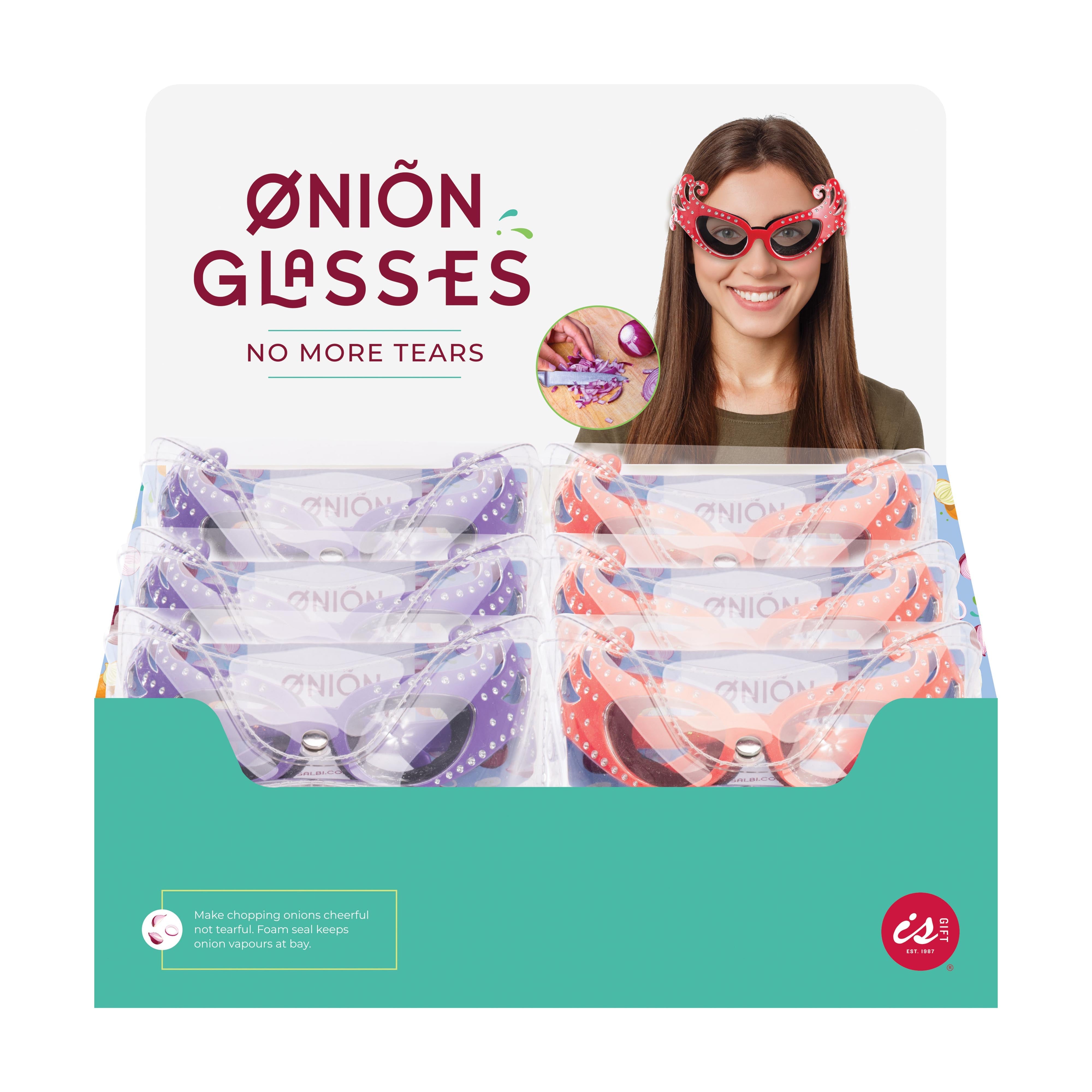isGift Quirky Kitchen Onion Glasses