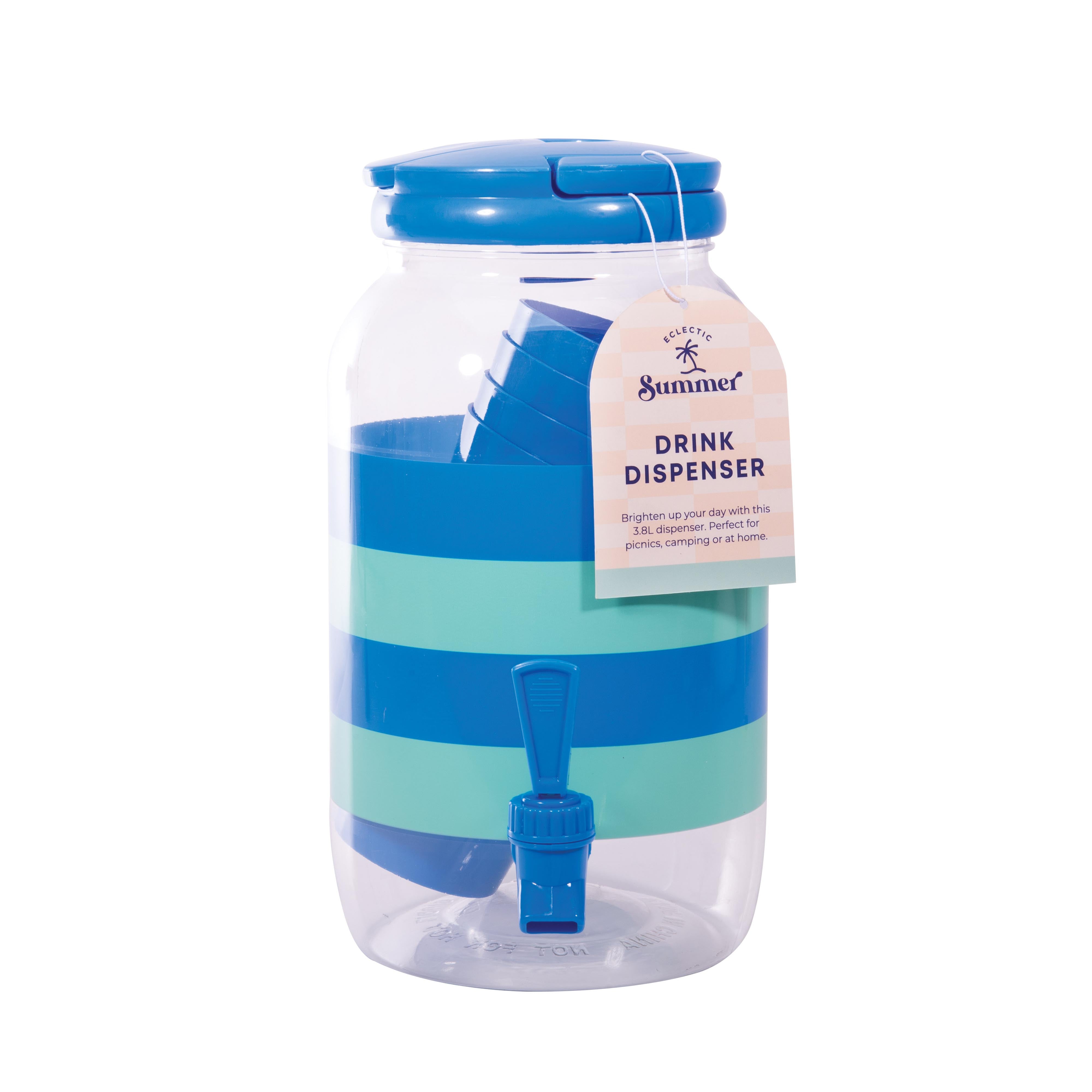 isGift Eclectic Summer Drink Dispenser Set Multi-Coloured