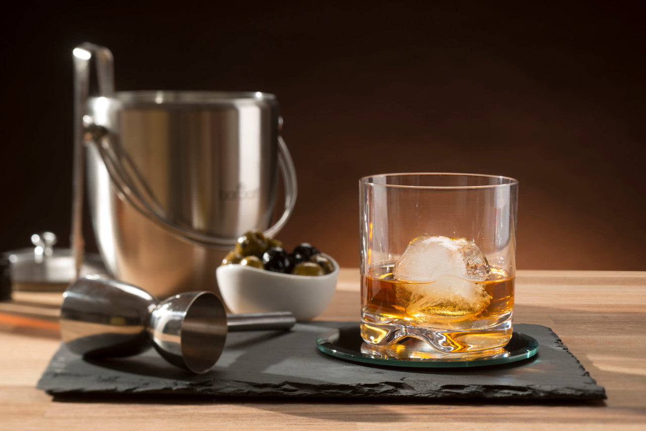 BarCraft Stainless Steel Ice Bucket with Lid & Tongs