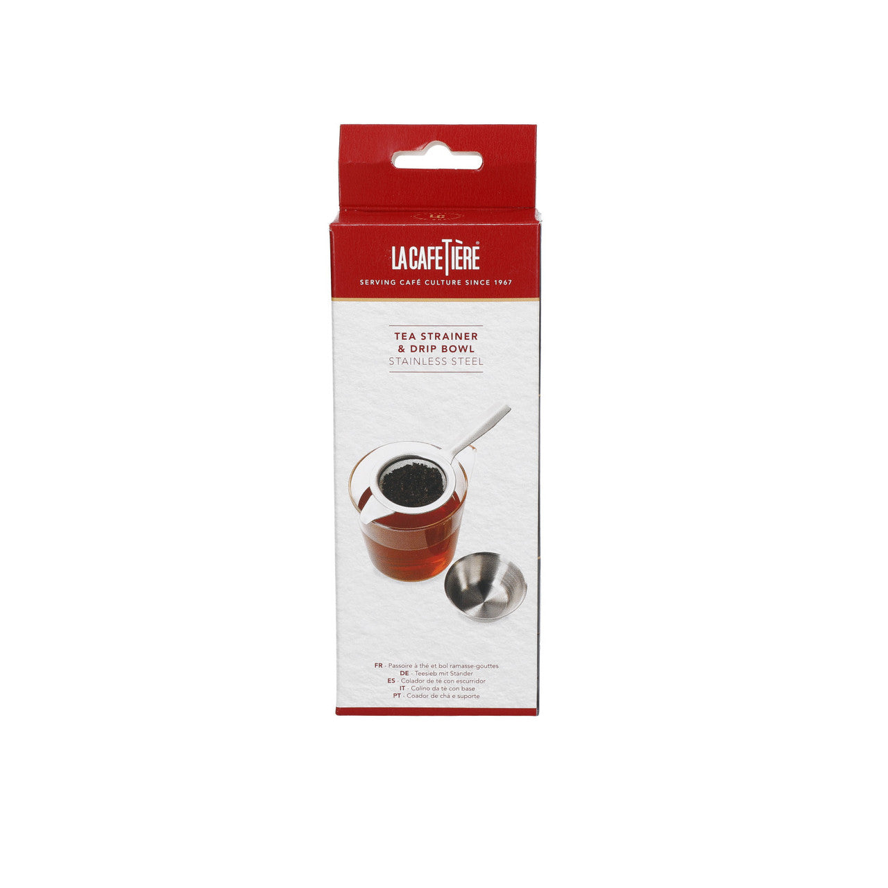 La Cafetière Stainless Steel Tea Strainer with Stand