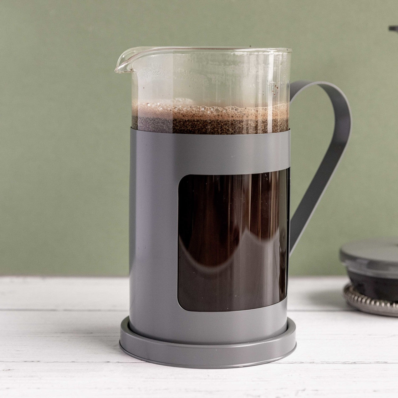 La Cafetière Monaco Stainless Steel Cafetière 8 Cup / 1L (Cool Grey)