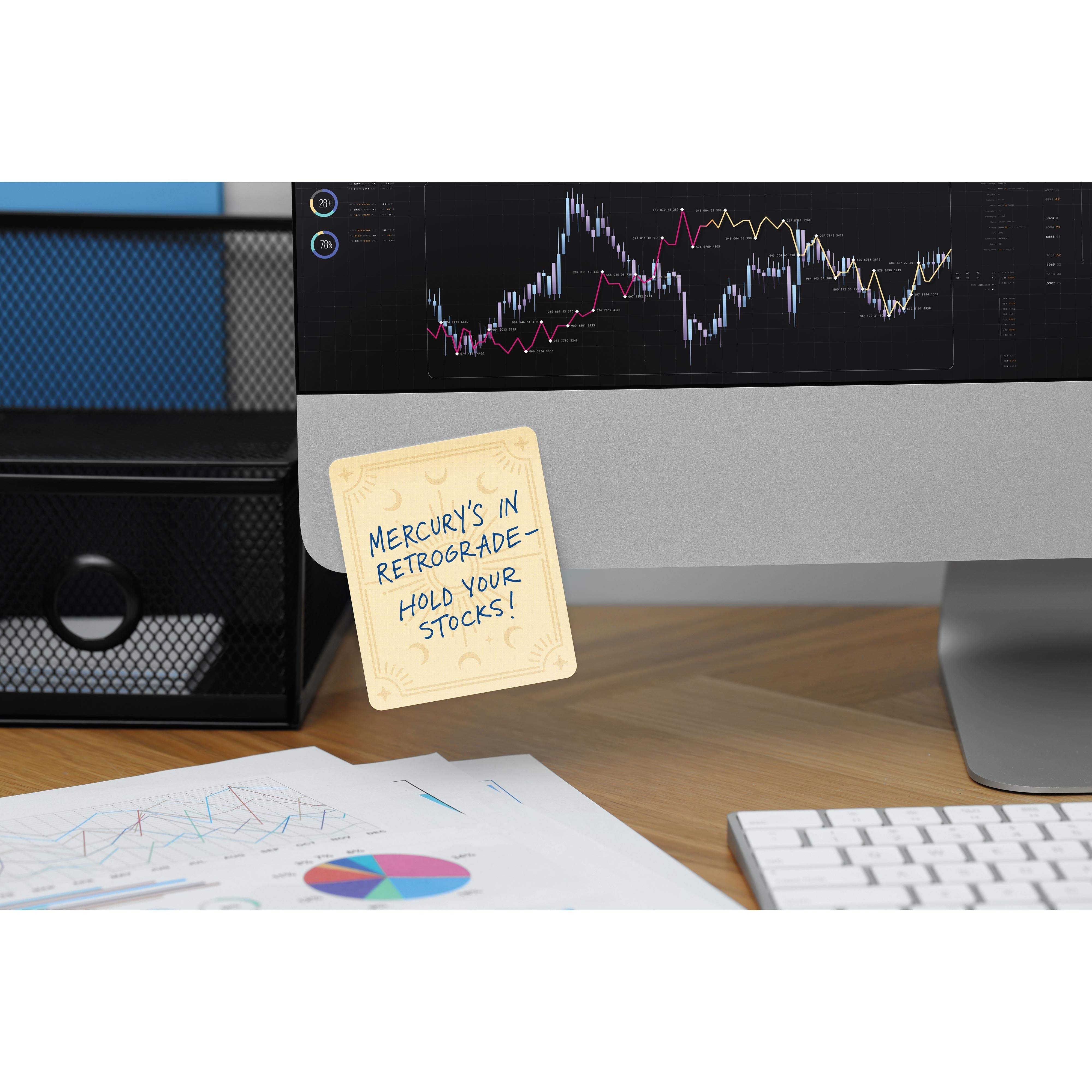 Fred Mystic Memos Sticky Notes 2 Piece Set Multi-Coloured