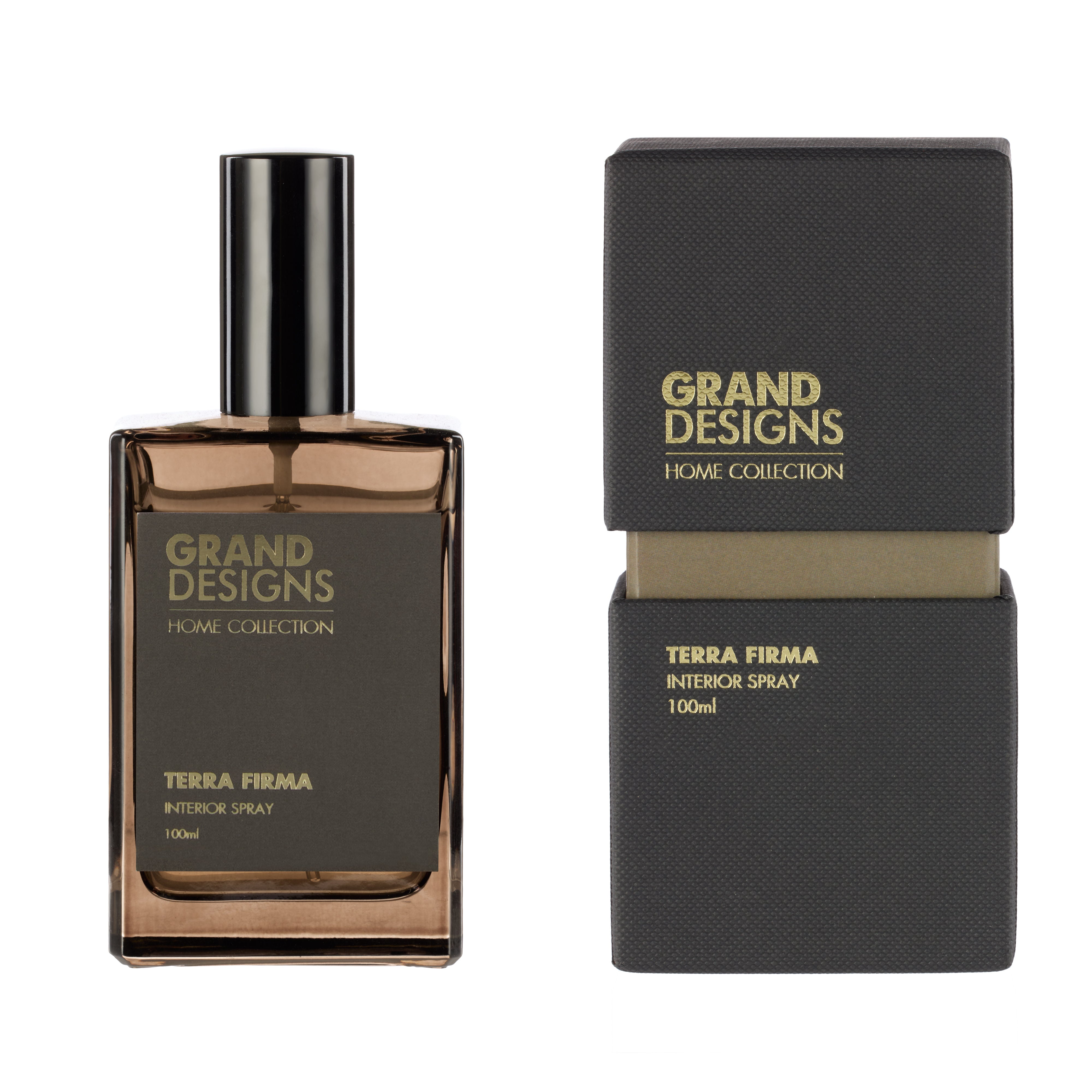 Grand Designs Terra Firma Scented Interior Spray 100ml Black