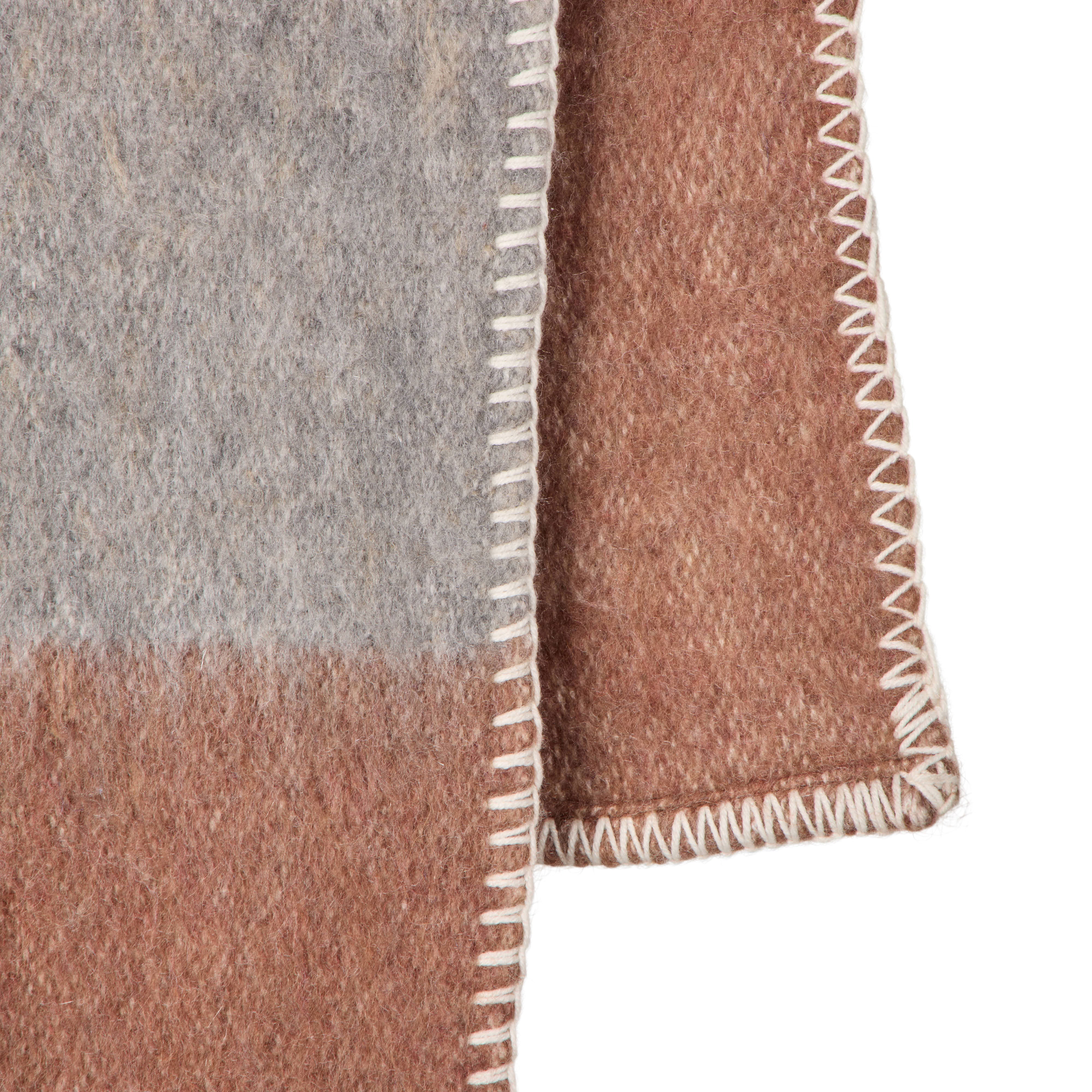 Amalfi Velora Stitch Throw Brown & Grey