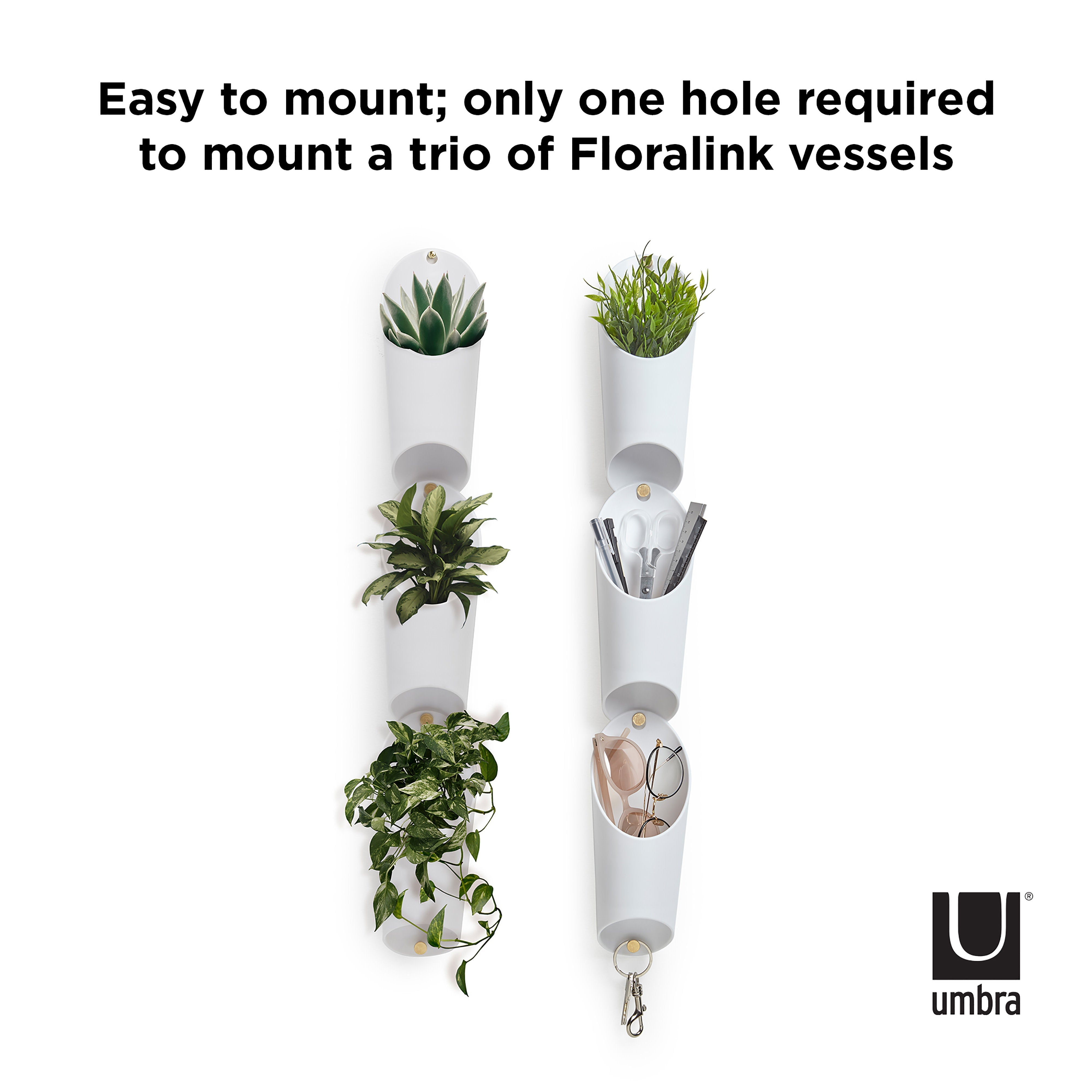 Umbra Floralink Wall Vessel