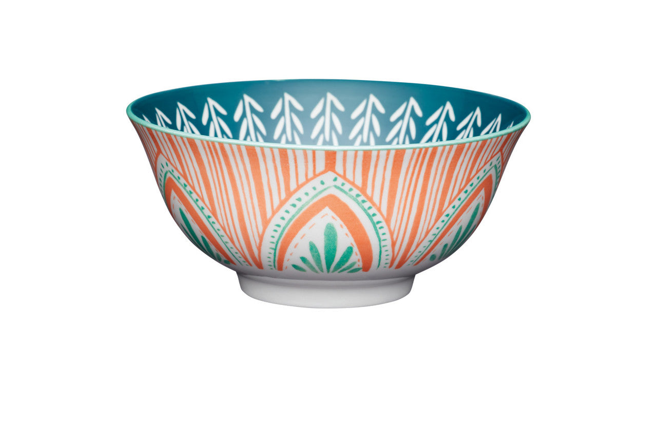Mikasa Glazed Stoneware Bowl 15.5cm (Mixed Folk)