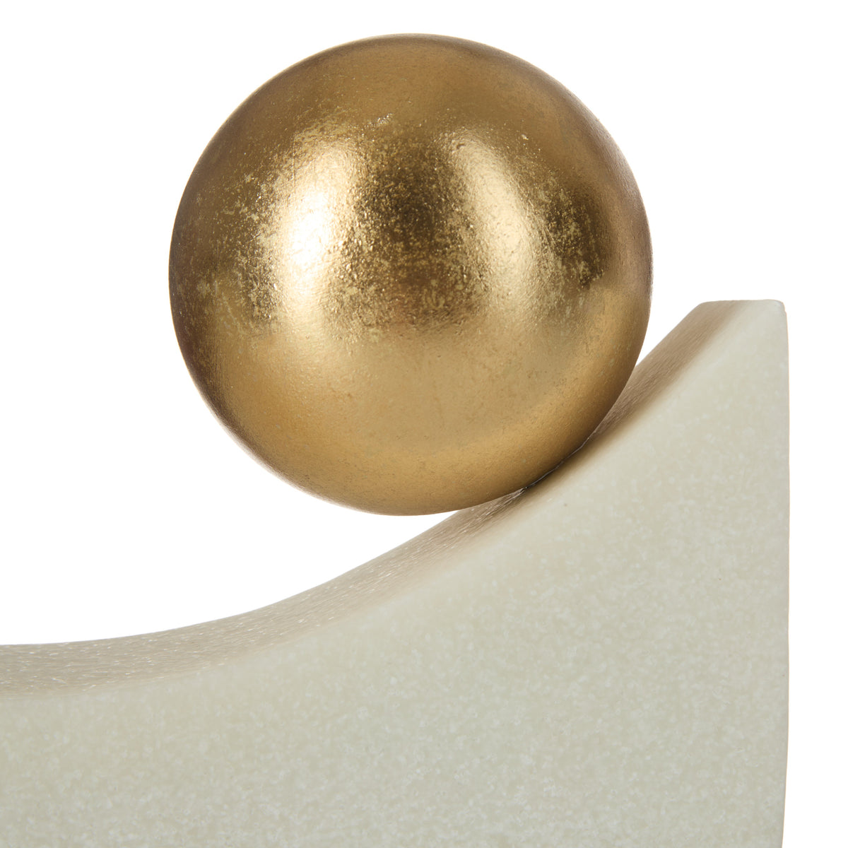 Amalfi Frette Sculpture Wide White & Gold