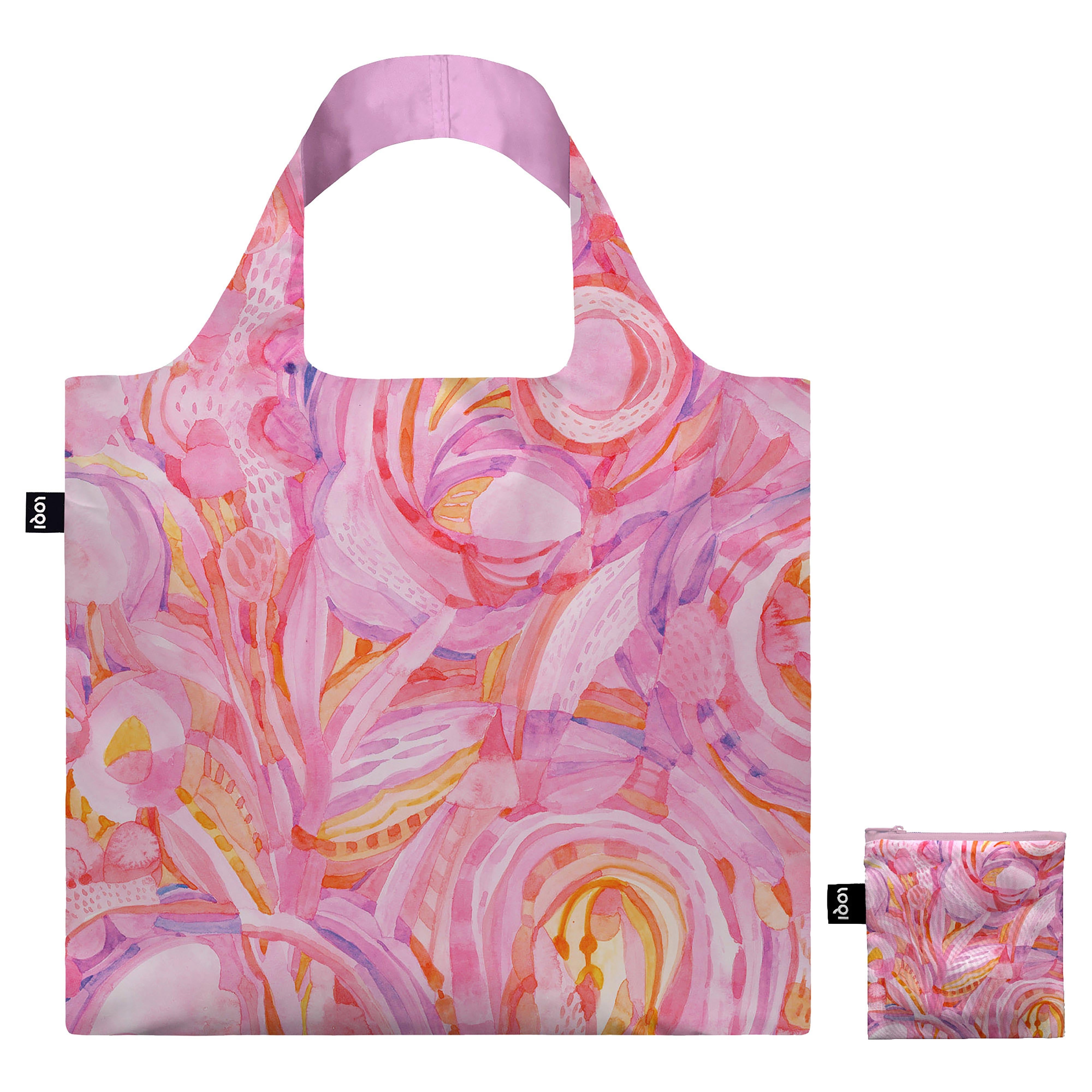 LOQI Tara Axford Pink Tote Bag