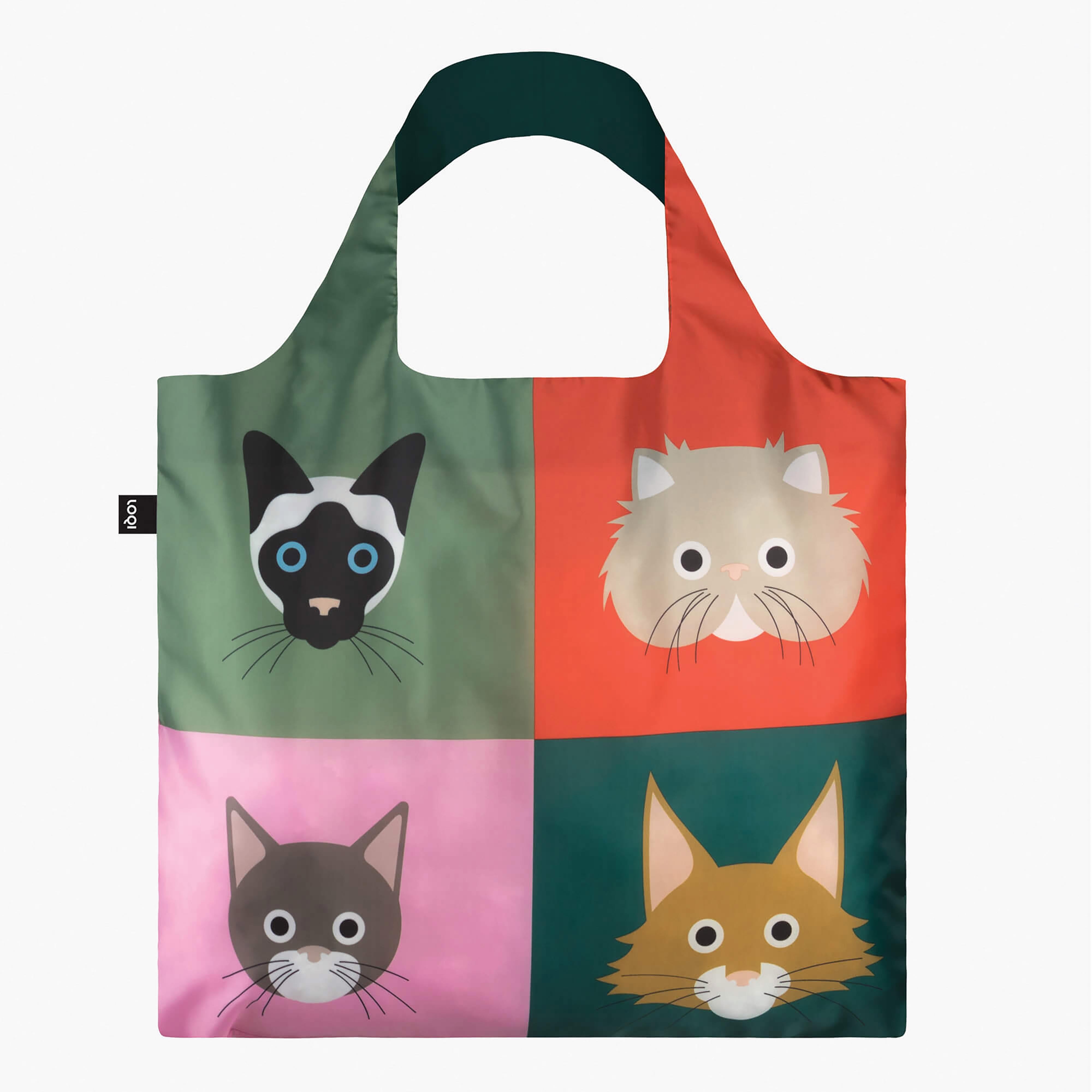 LOQI Stephen Cheetham Cats Tote Bag