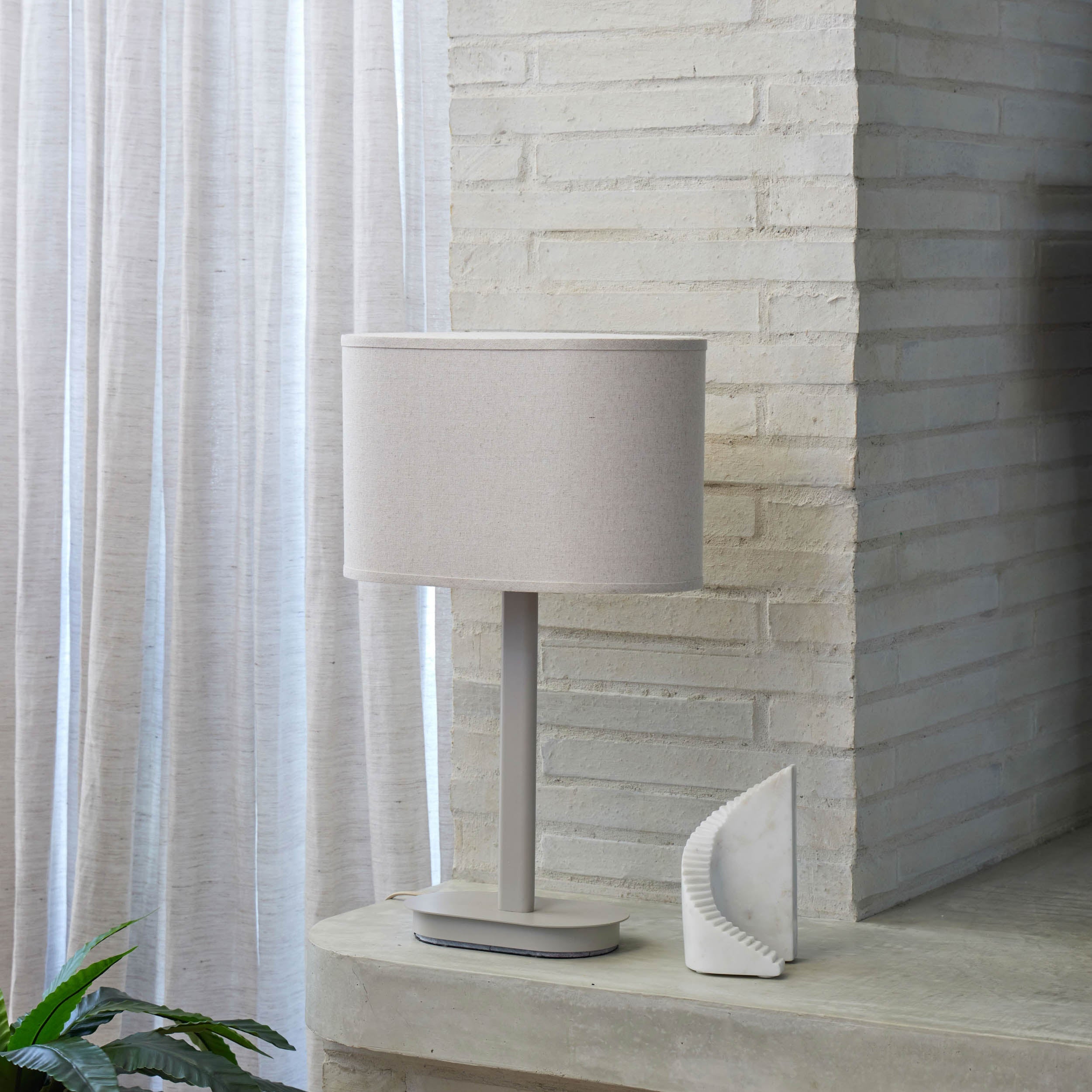Amalfi Haven Table Lamp Natural & Beige