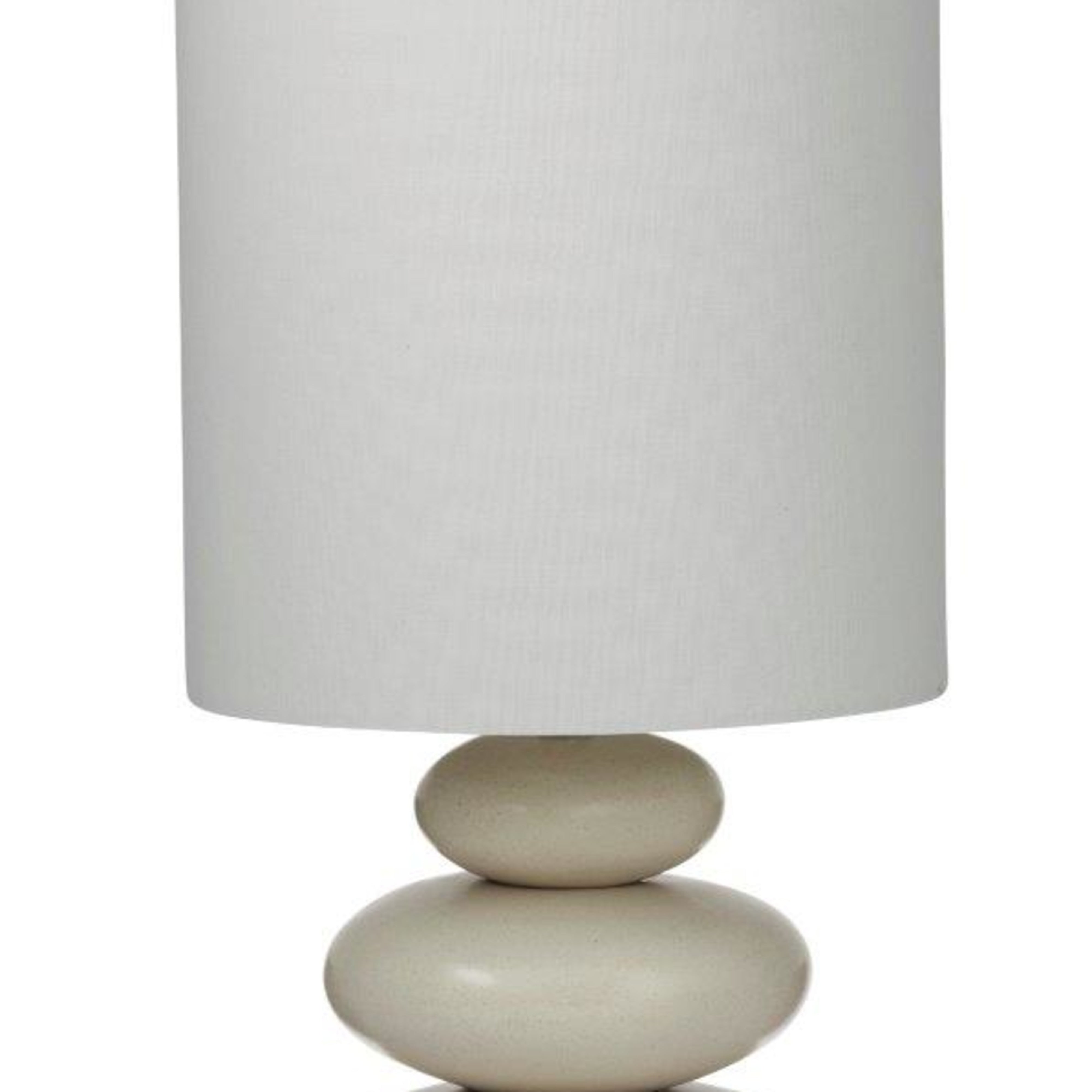 Amalfi Pebble Table Lamp Ivory