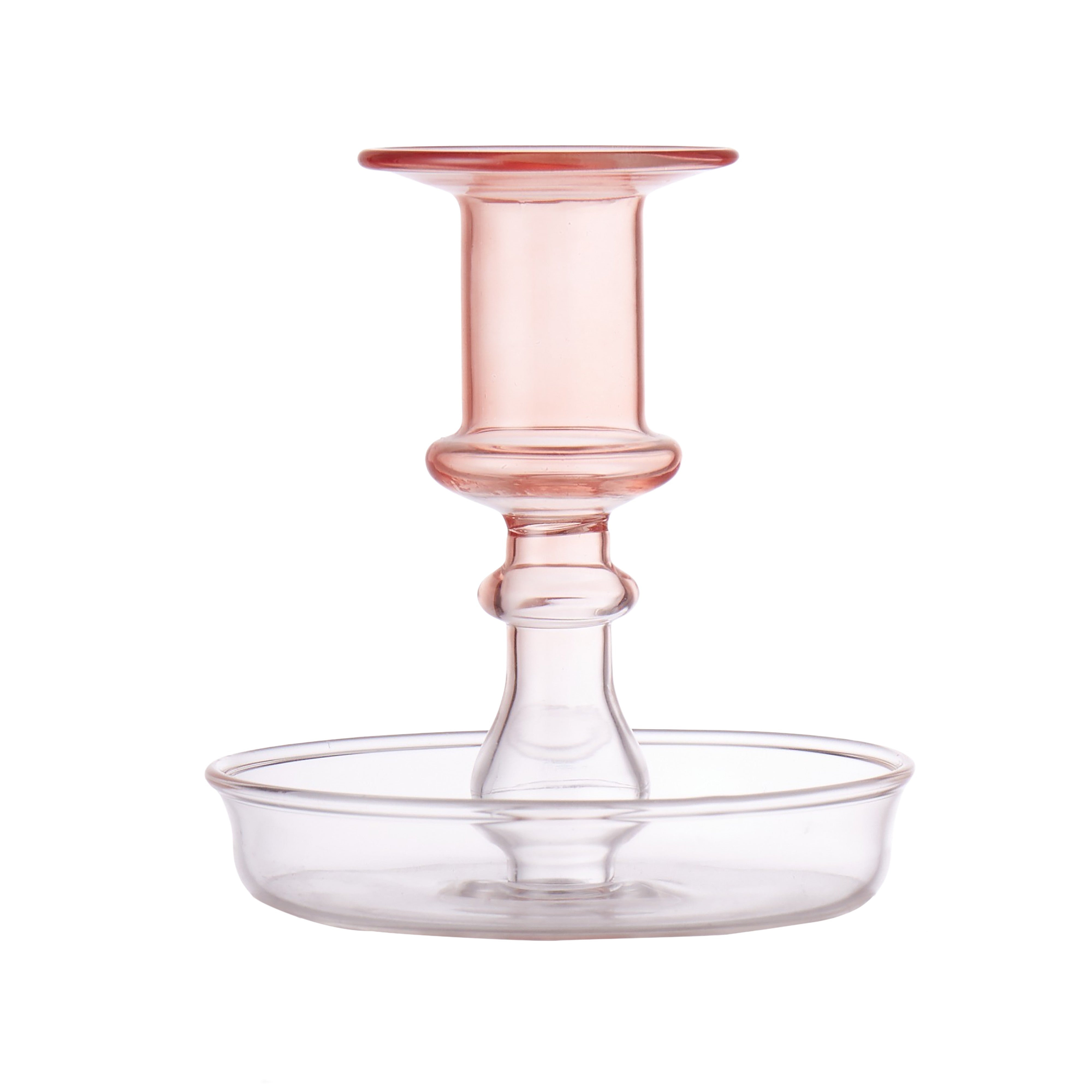 Emporium Glass Candle Holder Muted Clay