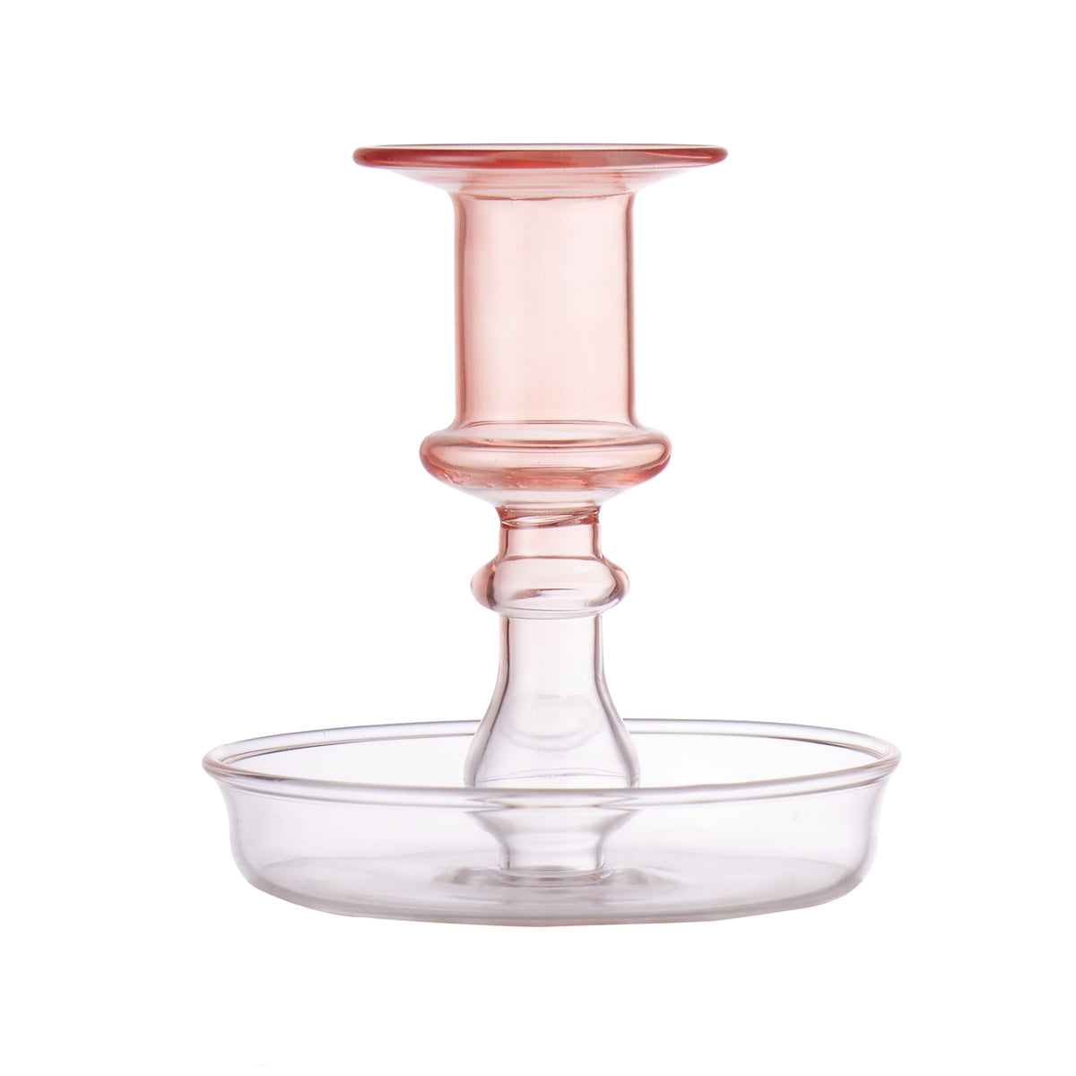Emporium Glass Candle Holder Muted Clay