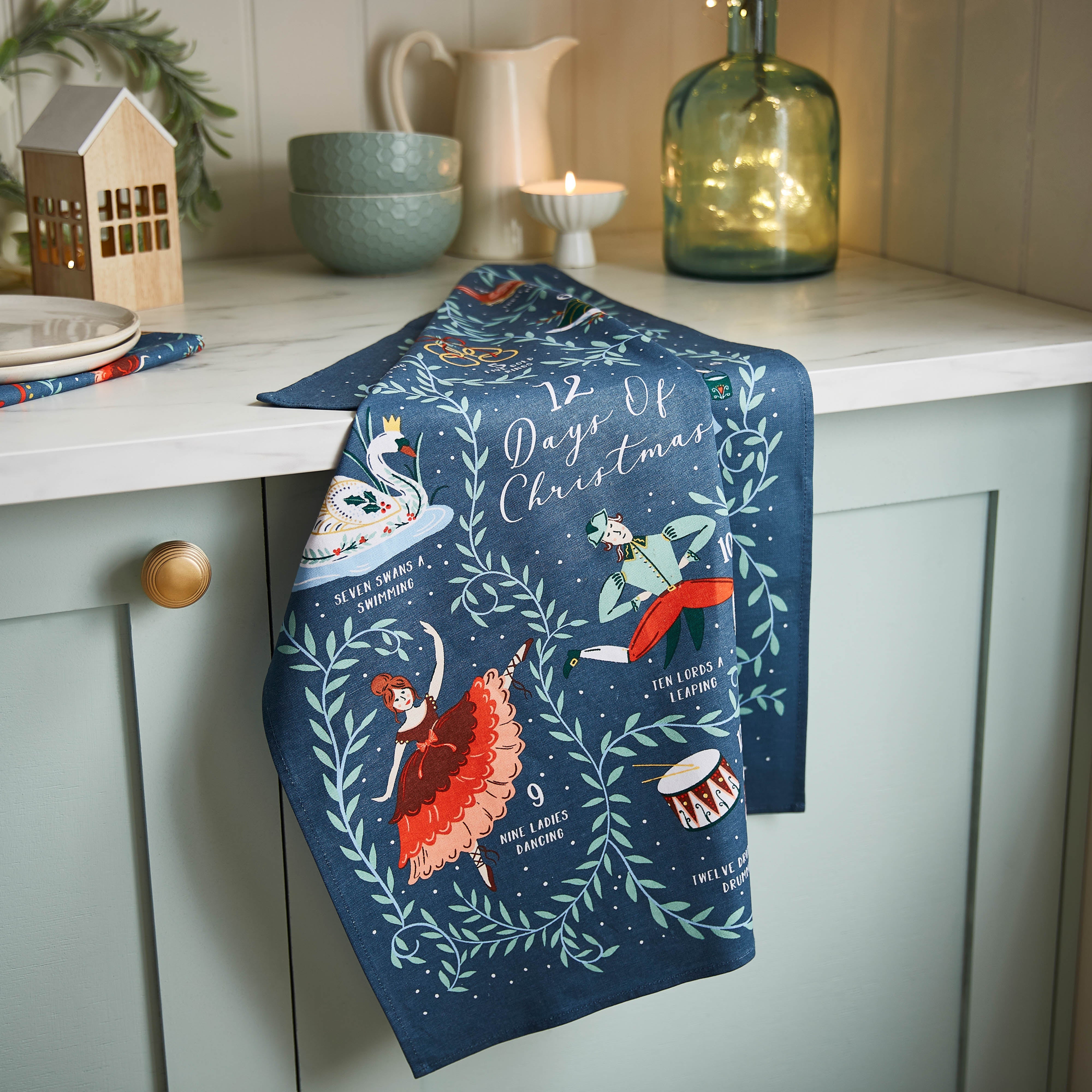 Ulster Weavers 12 Days of Christmas Tea Towel