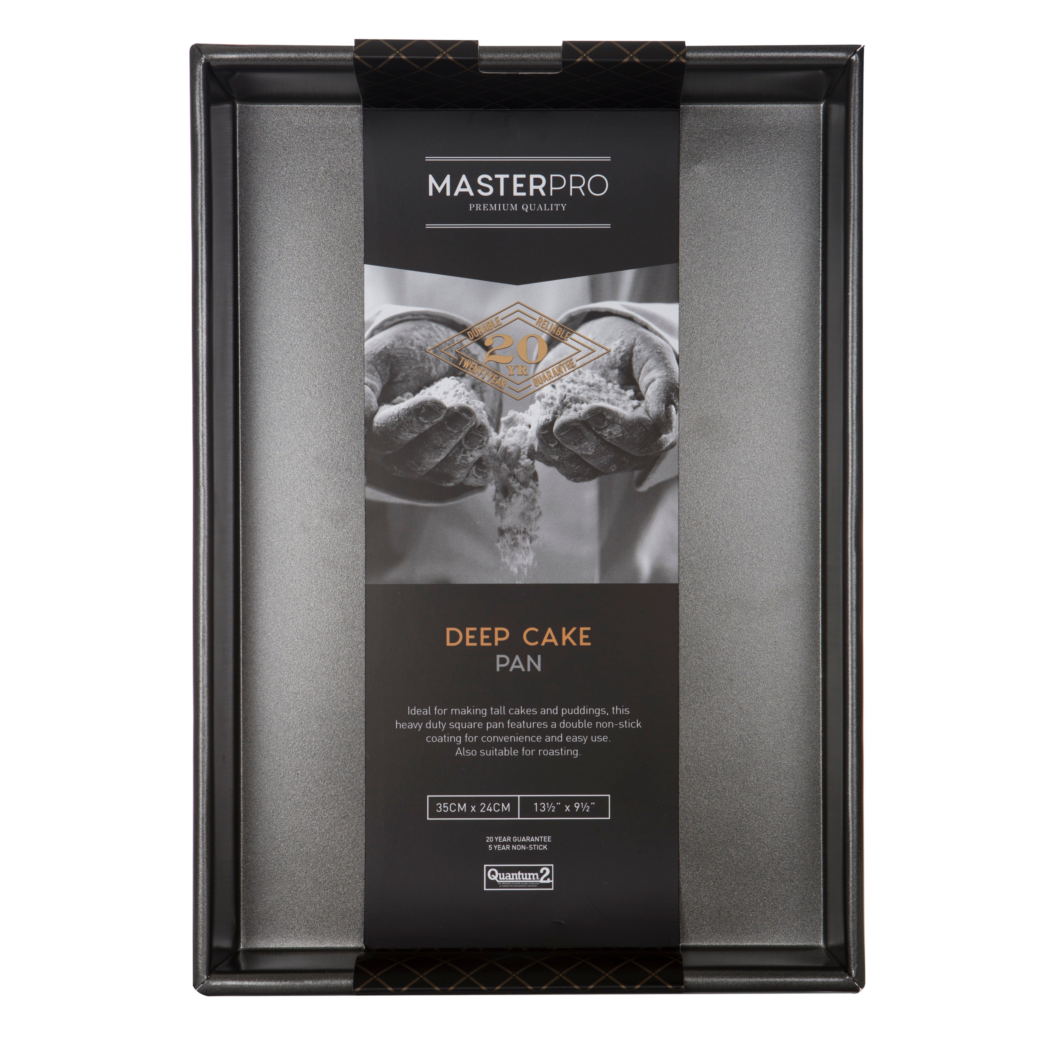 MasterPro Non-Stick Rectangular Deep Cake Pan