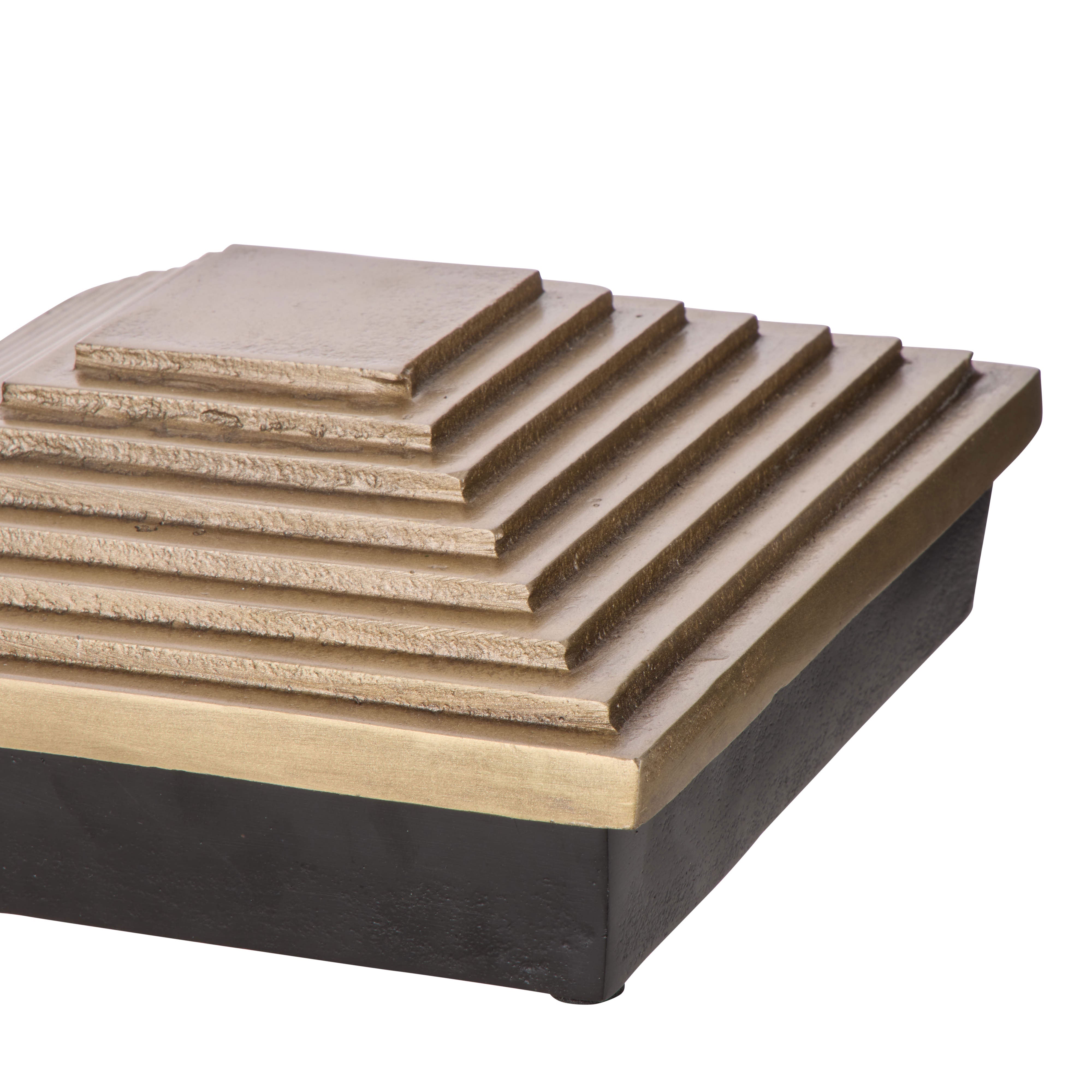 Grand Designs Gradia Trinket Box Upper Gold Base Bronze