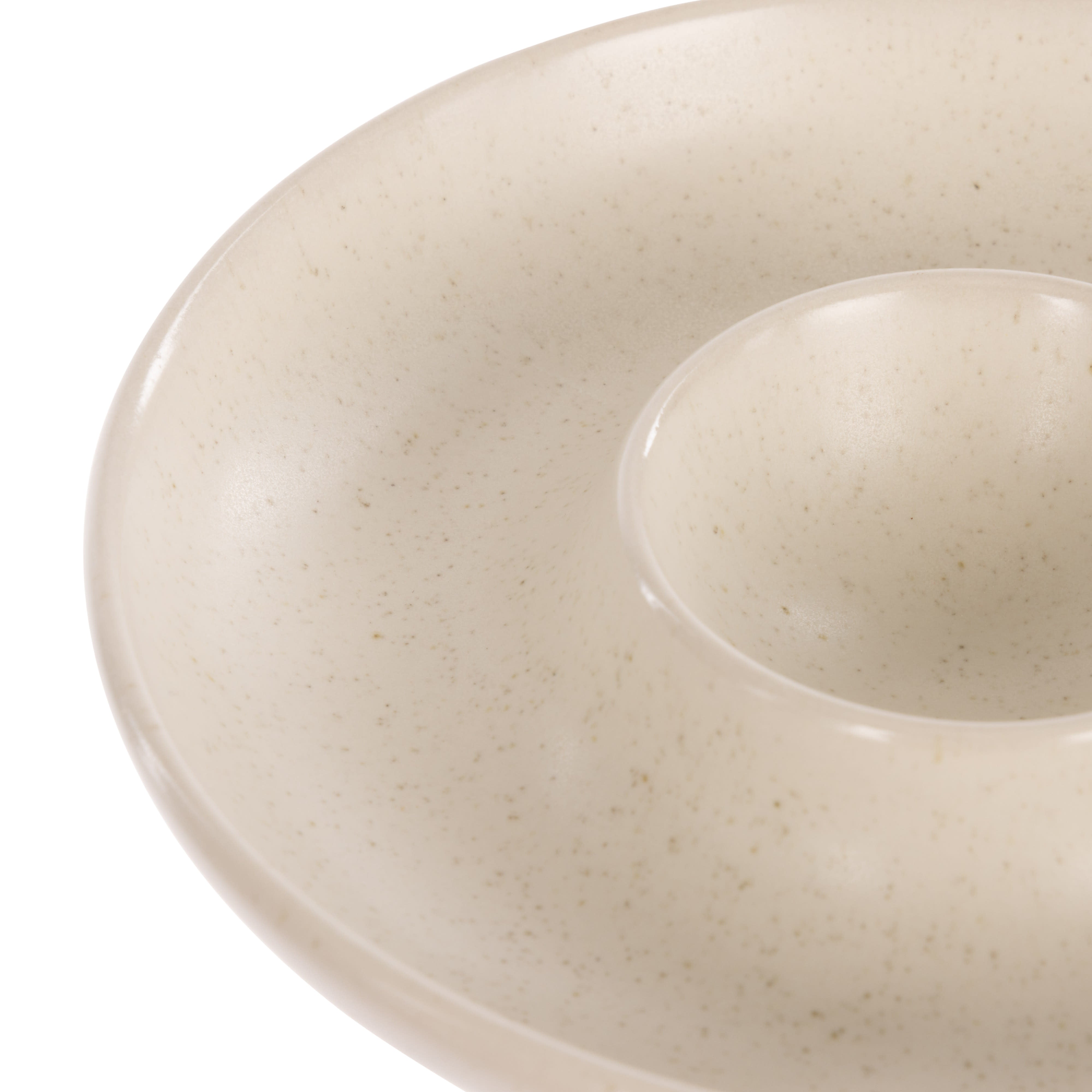 Davis & Waddell Darley Egg Plate 4 Piece Set Cream