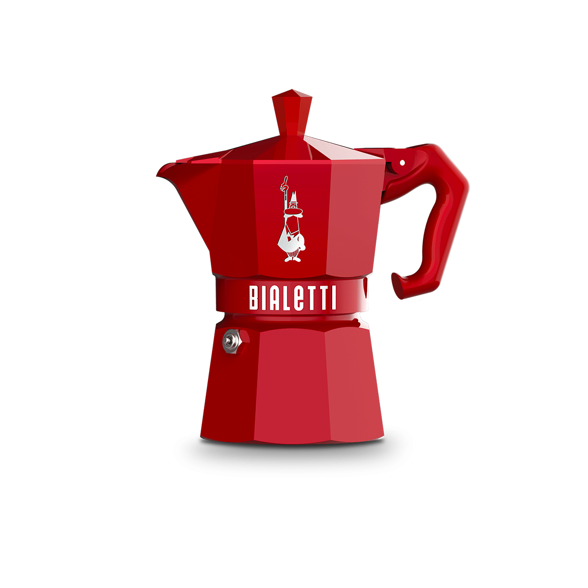 Bialetti Moka Exclusive Red – 6 Cup (270 ml) Stovetop Coffee Maker