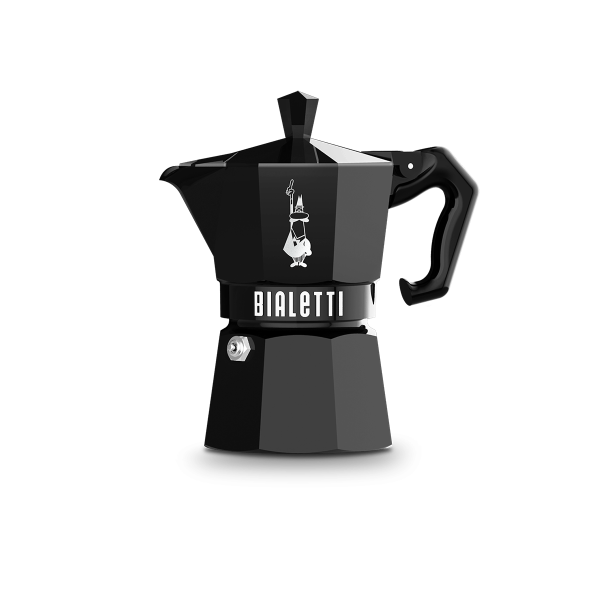 Bialetti Moka Exclusive Black – 3 Cup (130 ml) Stovetop Coffee Maker