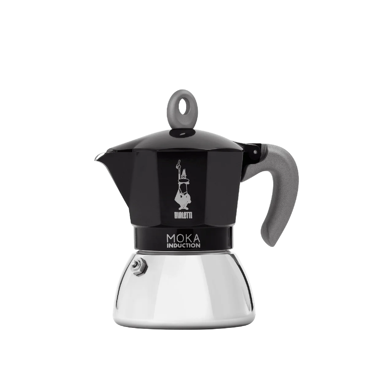 Bialetti New Moka Induction Black 4 Cup (180ml) Stovetop Coffee Maker