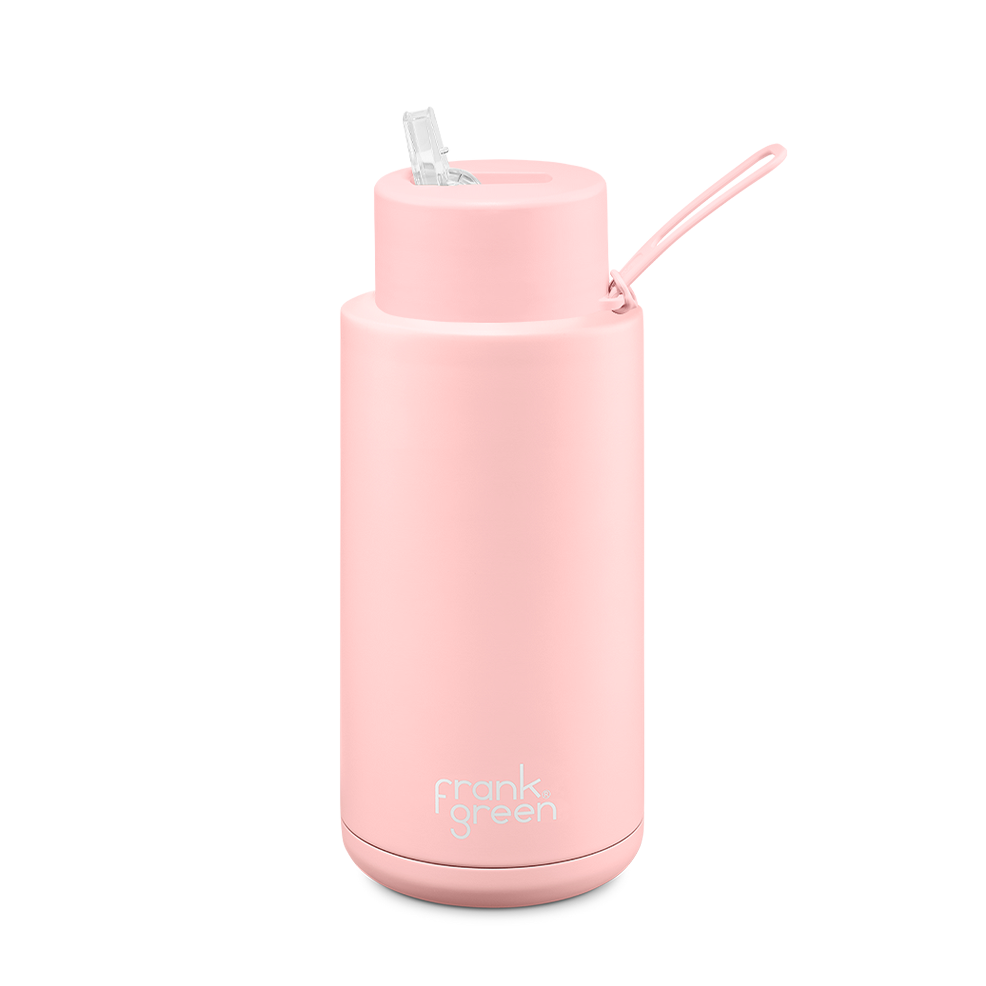 Frank Green 34oz Reusable Bottle (straw) - Blushed