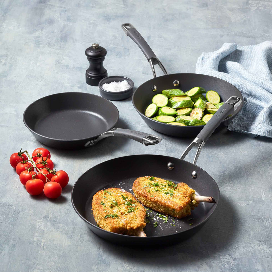Anolon Endurance+ 20/26cm Skillet Set