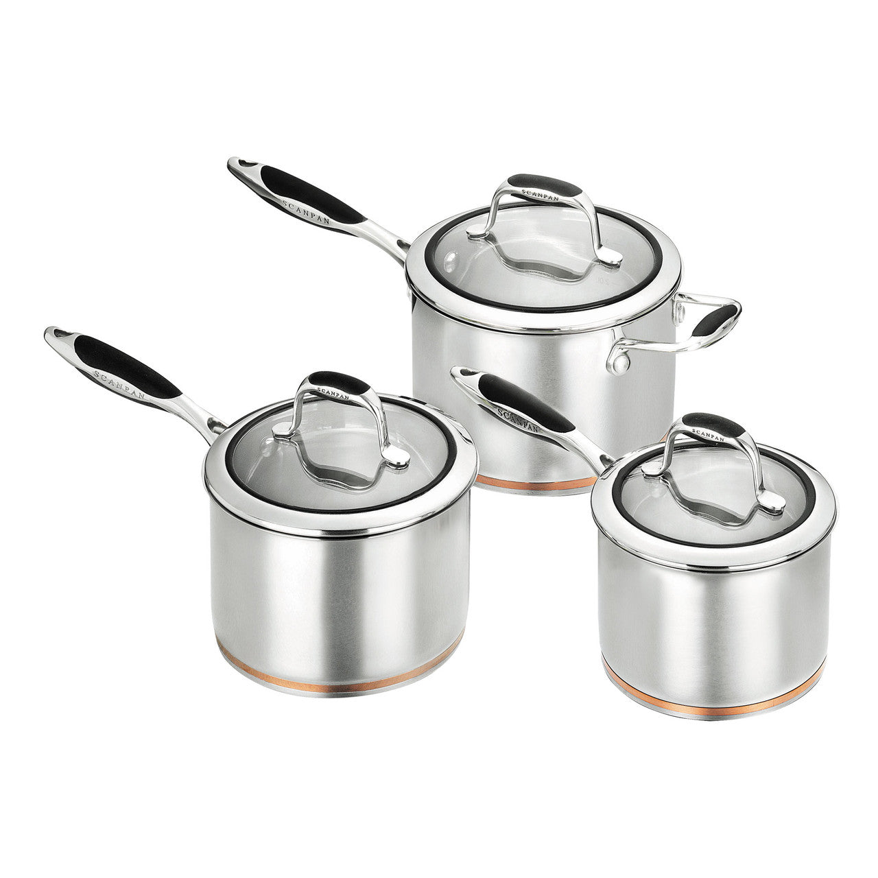 Scanpan Coppernox 3 Piece Saucepan Set