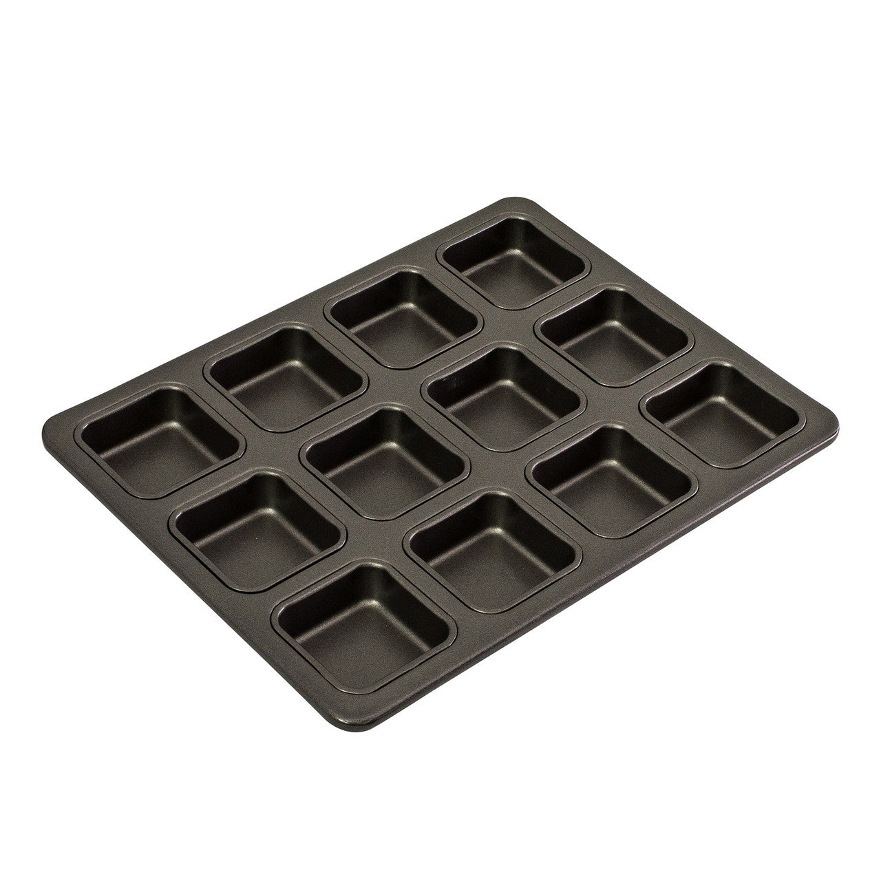 Bakemaster 12 Cup Square Brownie Pan, 34 x 26cm/6 x 2.5cm - Non-stick