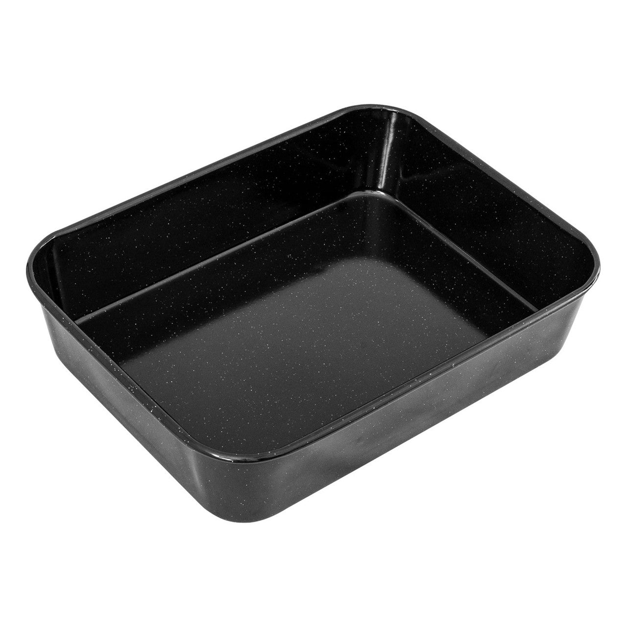 Bakemaster Professional Vitreous Enamel Roasting Pan, 35 x 25 x 6cm - Non-stick