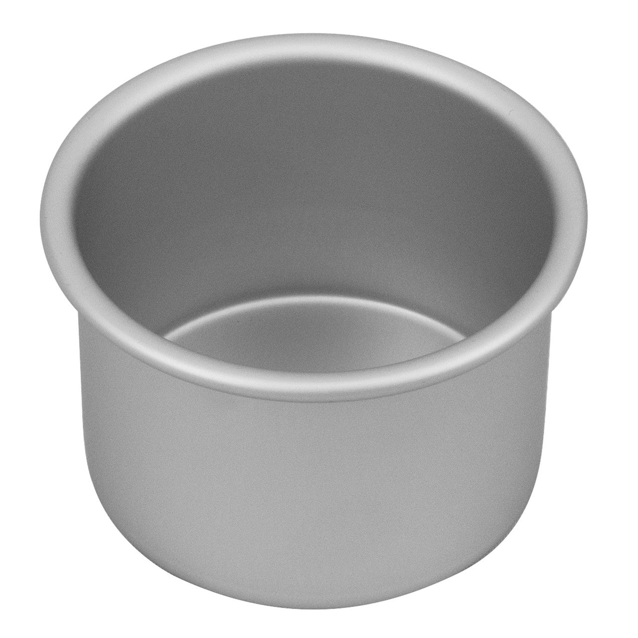 Bakemaster Silver Anodised  Round Cake Pan, 10 x 7.5cm