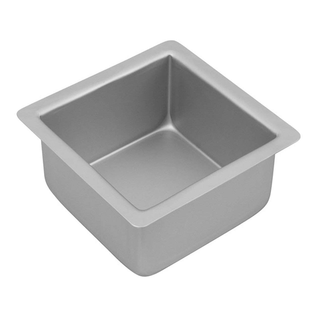 Bakemaster Silver Anodised  Square Cake Pan, 12.5 x 7.5cm