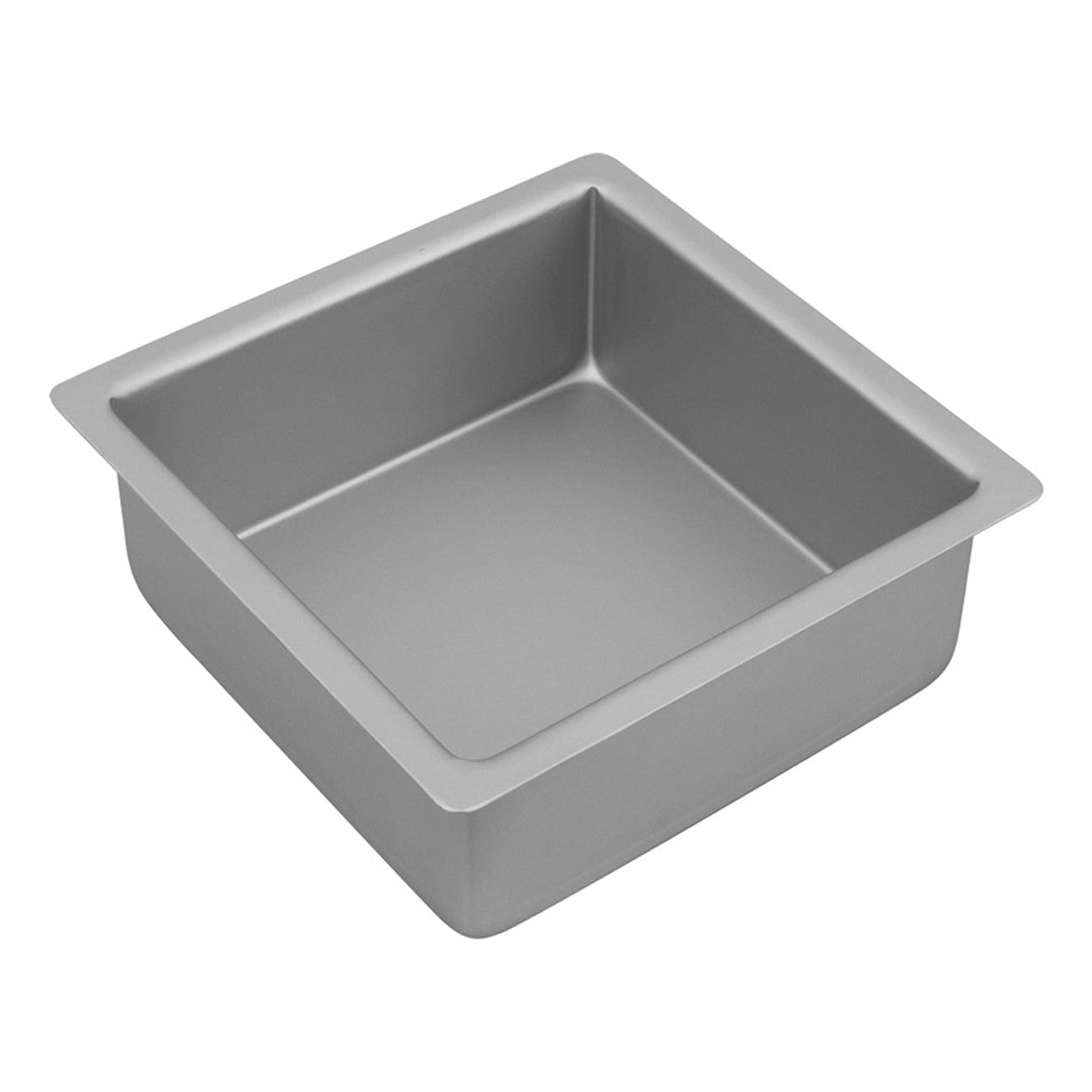 Bakemaster Silver Anodised  Square Cake Pan, 17.5 x 7.5cm