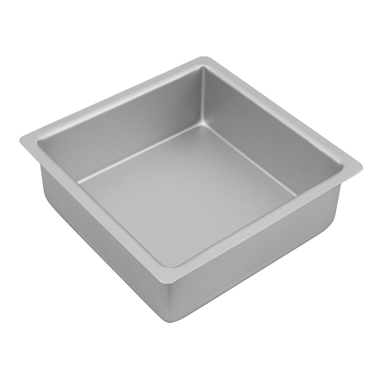Bakemaster Silver Anodised  Square Cake Pan, 20 x 7.5cm