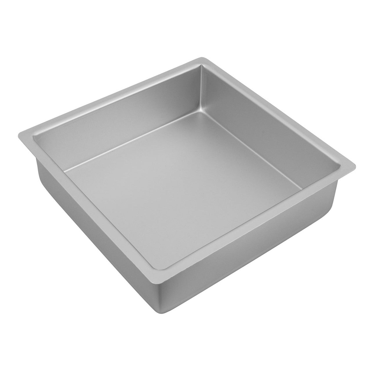 Bakemaster Silver Anodised  Square Cake Pan, 25 x 7.5cm