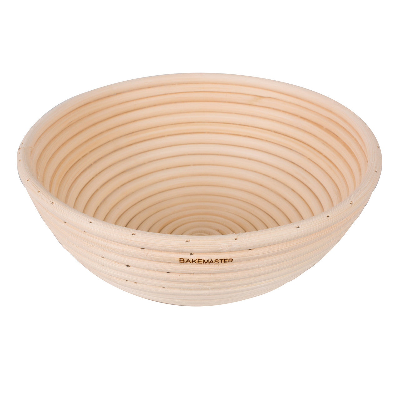 Bakemaster Round Proving Basket, 22 x 8.5cm - Rattan