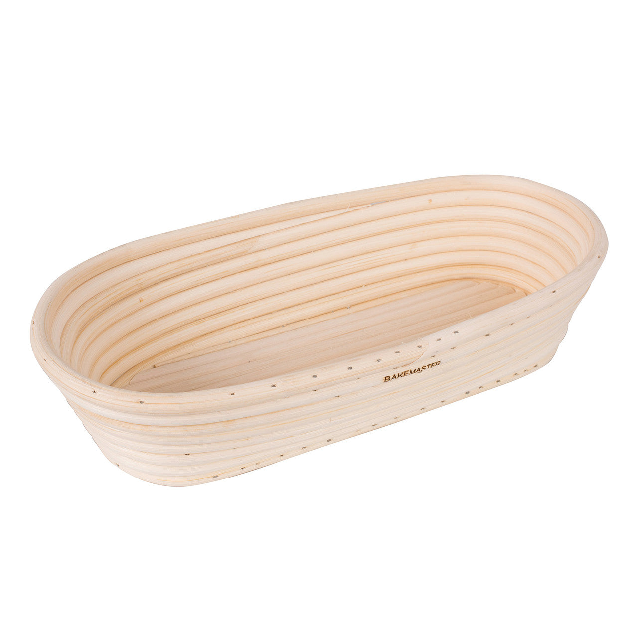 Bakemaster Oval Proving Basket, 27 x 13 x 6.5cm - Rattan