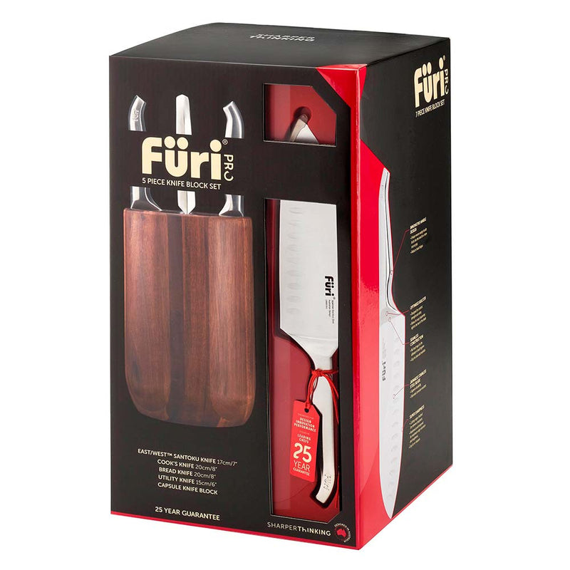 Furi 5-Piece Capsule Knife Block Set
