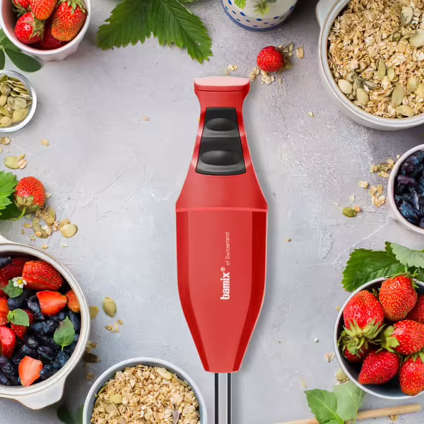Bamix Classic Immersion Blender 140W - Red