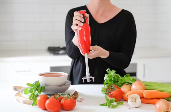 Bamix Classic Immersion Blender 140W - Red
